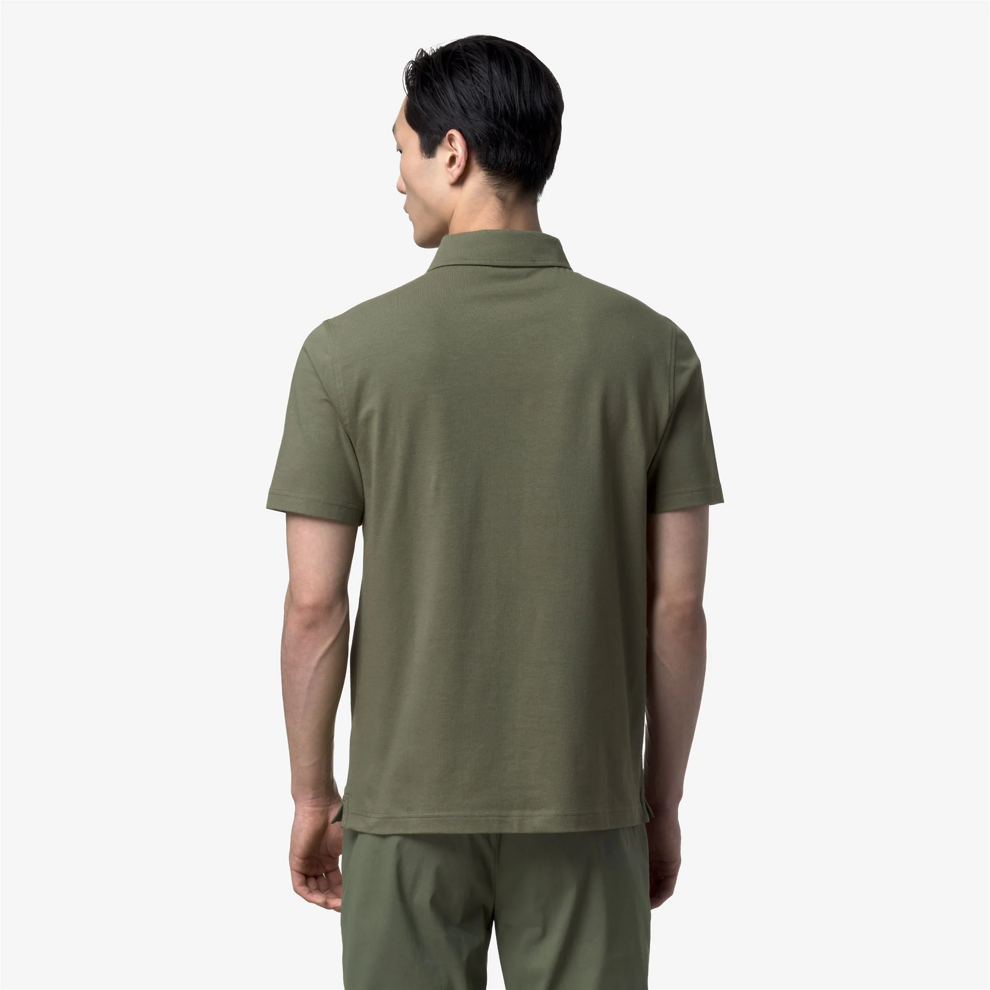 VIGGO LT STRETCH JERSEY SLIM - Polo Shirts - Polo - Man - GREEN LICHEN - Image 5