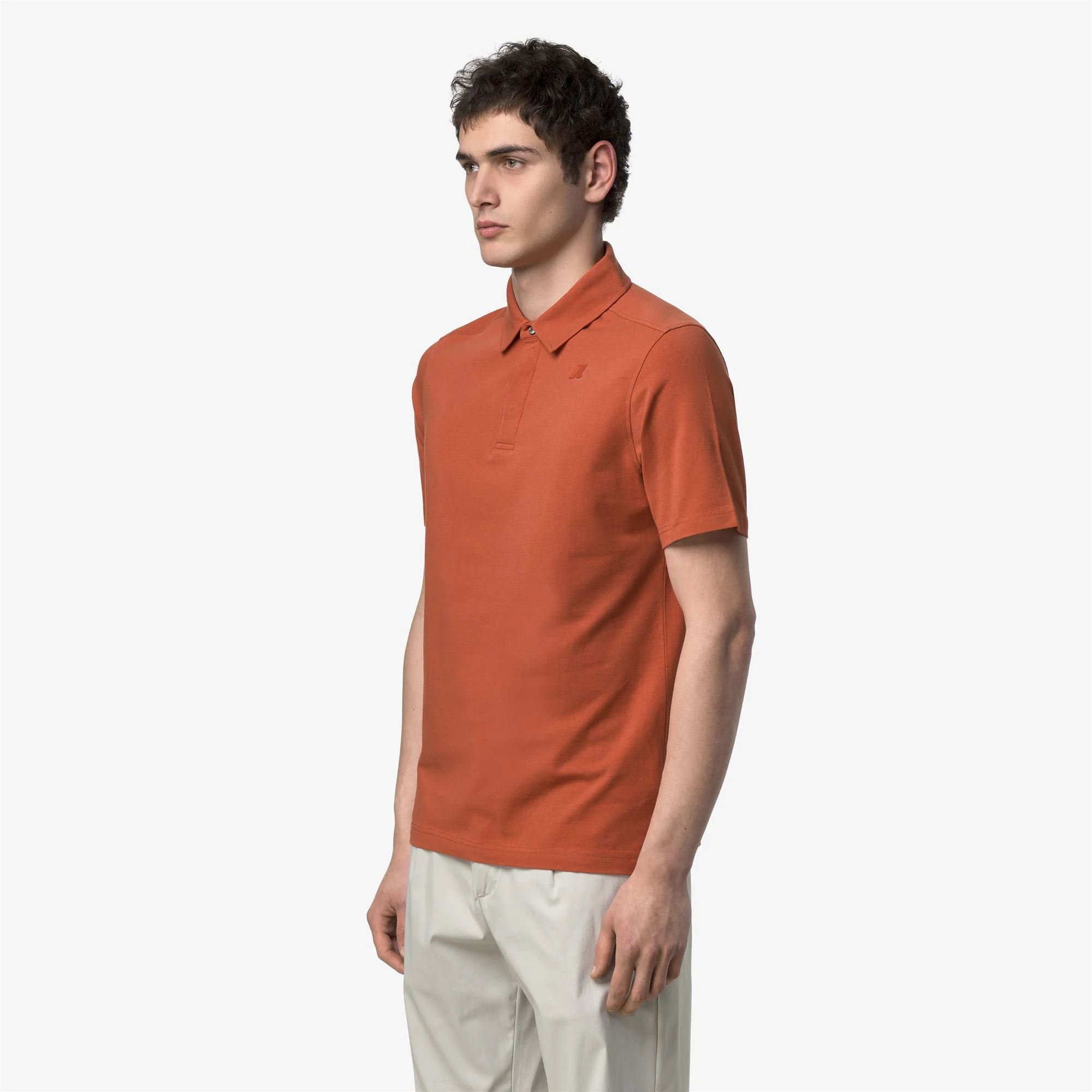 VIGGO LT STRETCH JERSEY SLIM - Polo Shirts - Polo - Man - ORANGE BROWNISH - Image 4