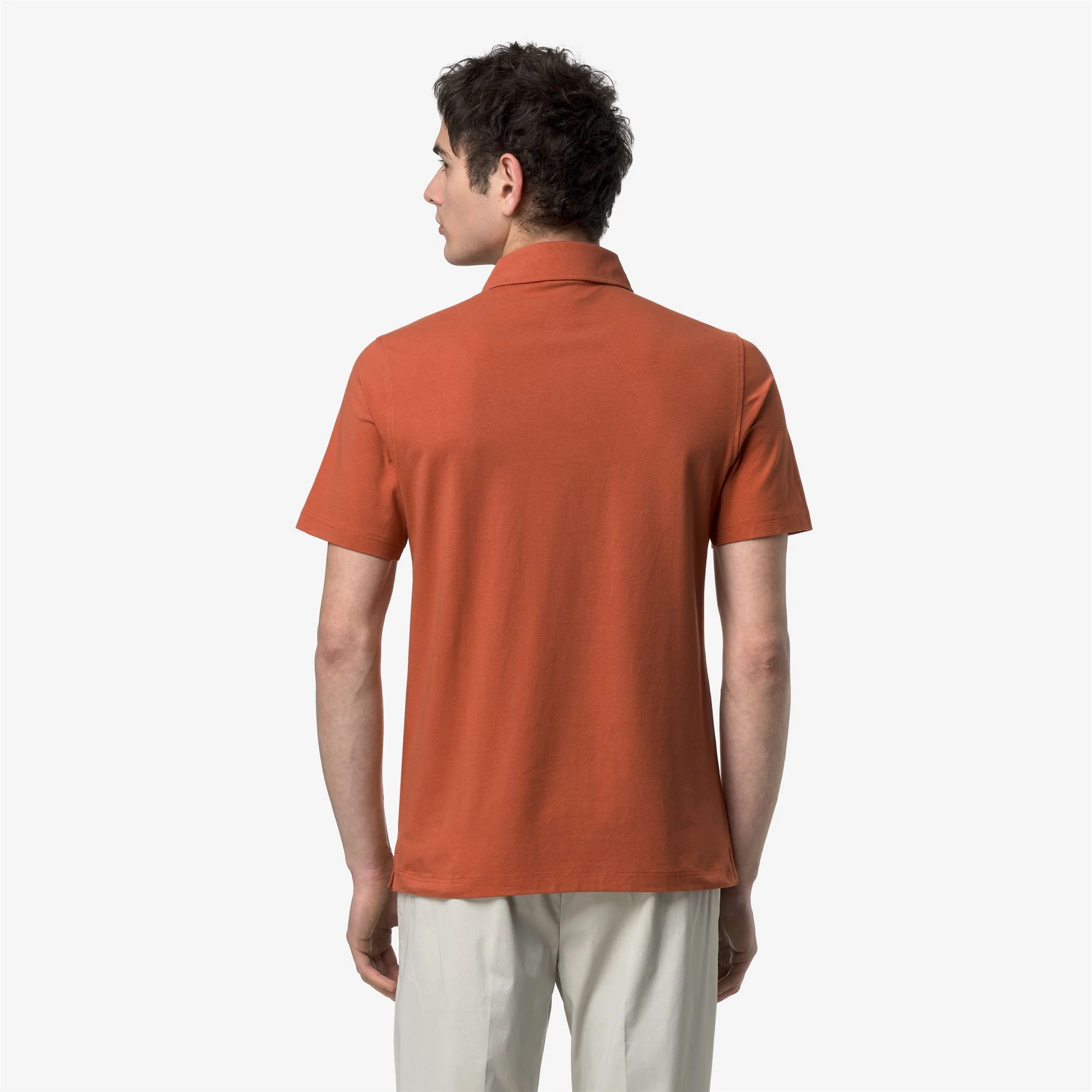 VIGGO LT STRETCH JERSEY SLIM - Polo Shirts - Polo - Man - ORANGE BROWNISH - Image 5