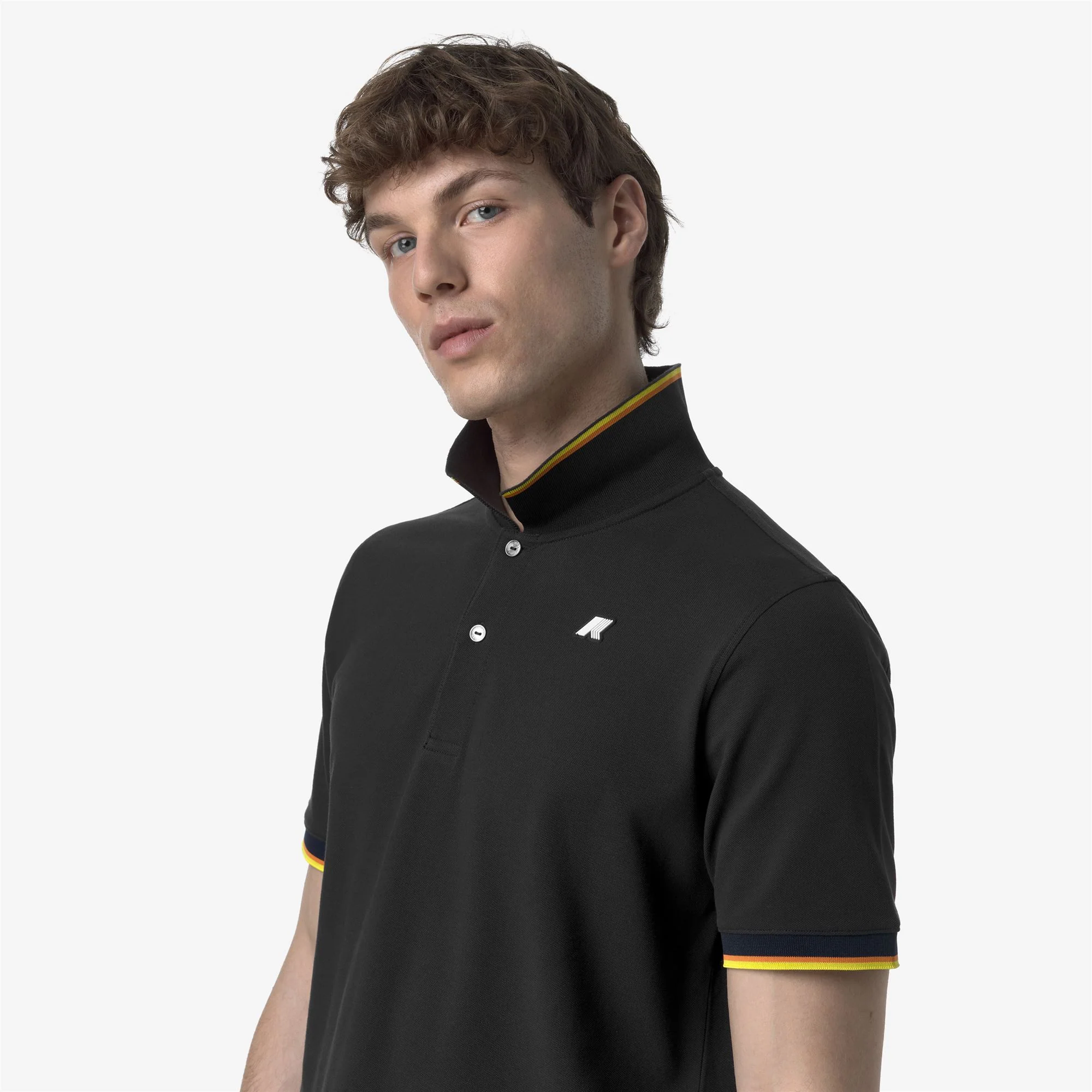 VINCENT PIQUE SLIM - Polo Shirts - Polo - Man - BLACK PURE - Image 2