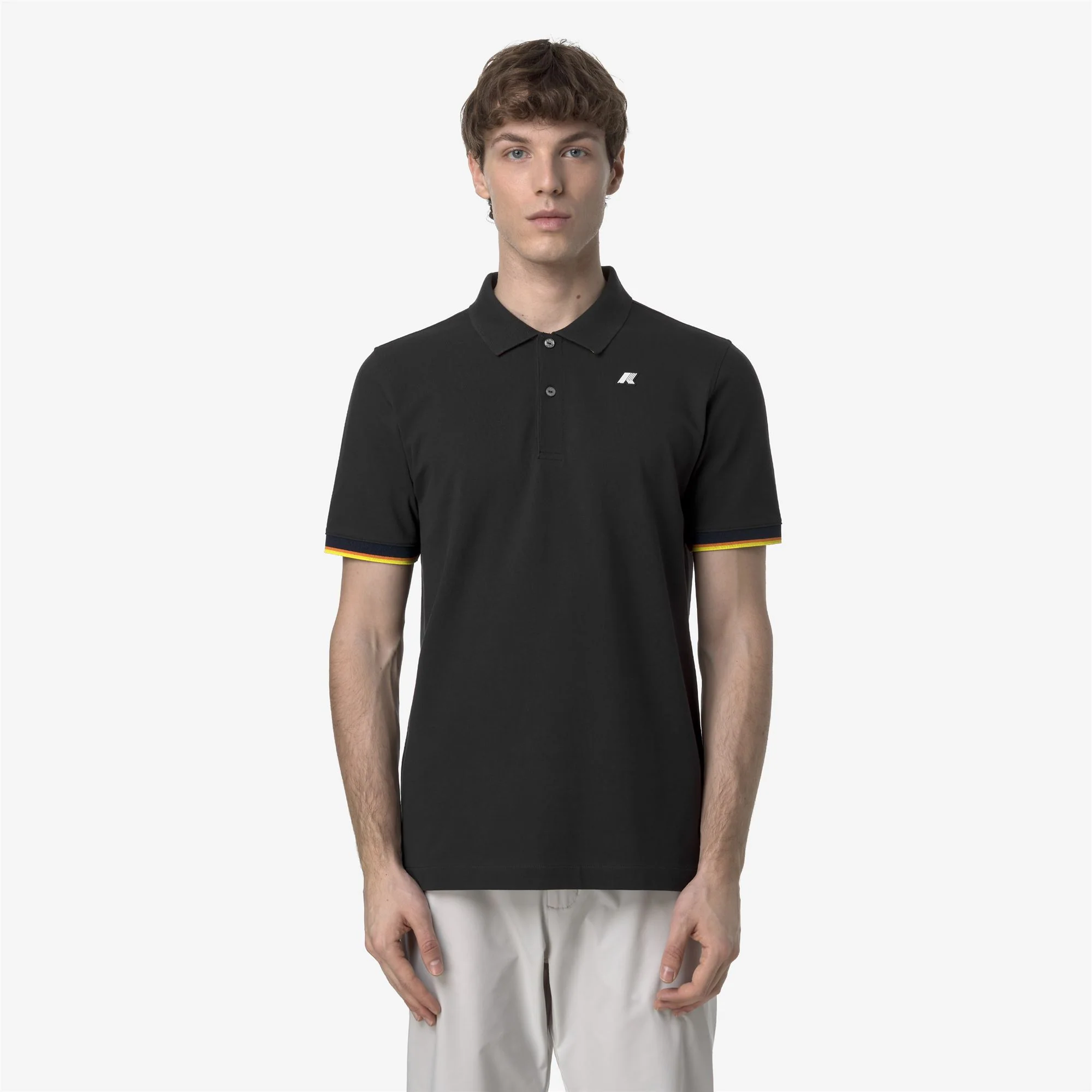 VINCENT PIQUE SLIM - Polo Shirts - Polo - Man - BLACK PURE - Image 3
