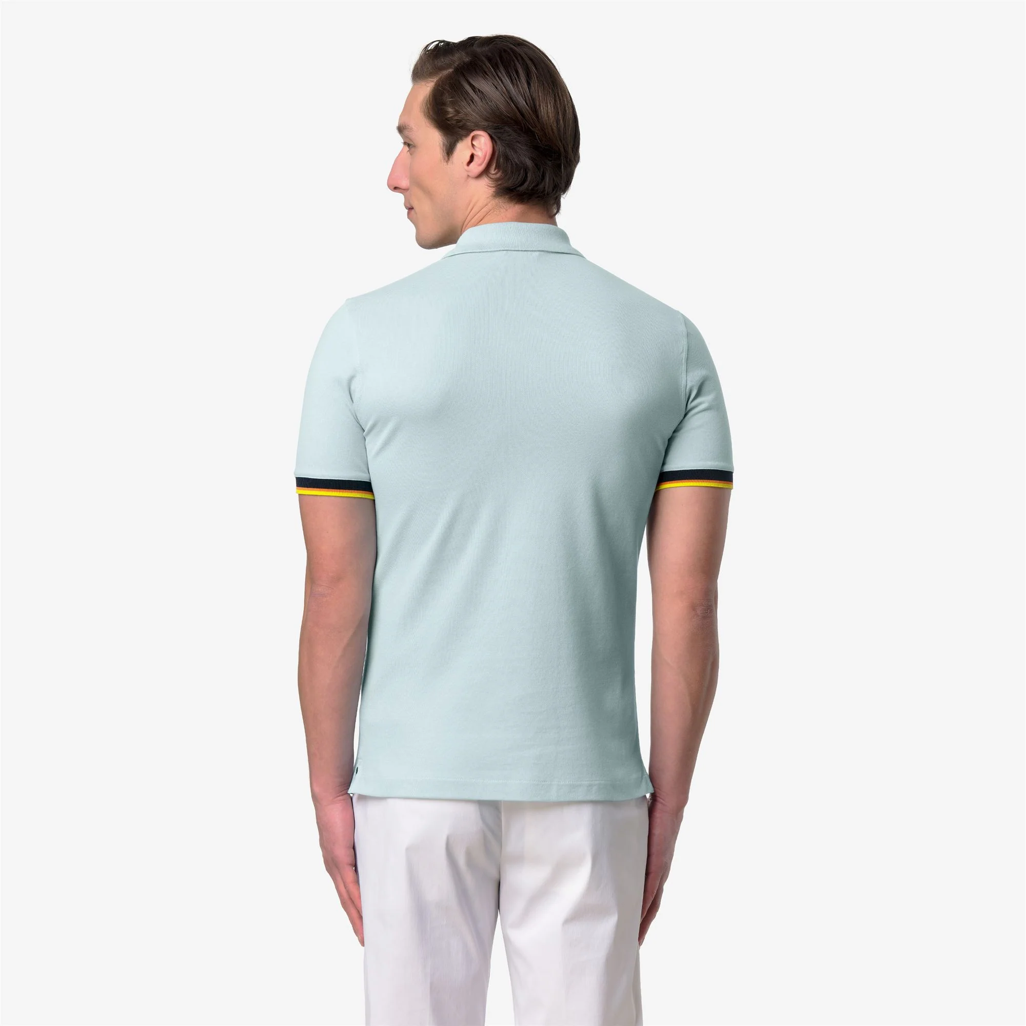 VINCENT PIQUE SLIM - Polo Shirts - Polo - Man - BLUE BABY - Image 5