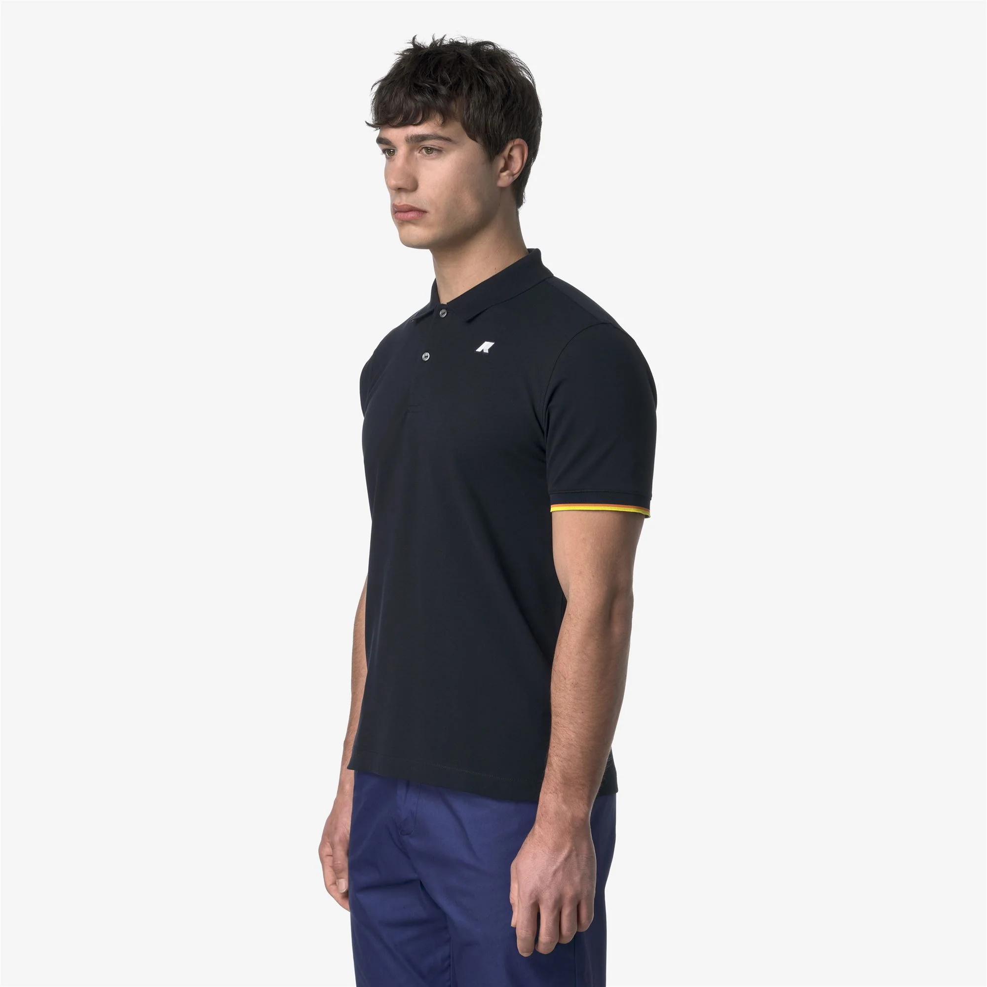 VINCENT PIQUE SLIM - Polo Shirts - Polo - Man - BLUE DEPTH - Image 4