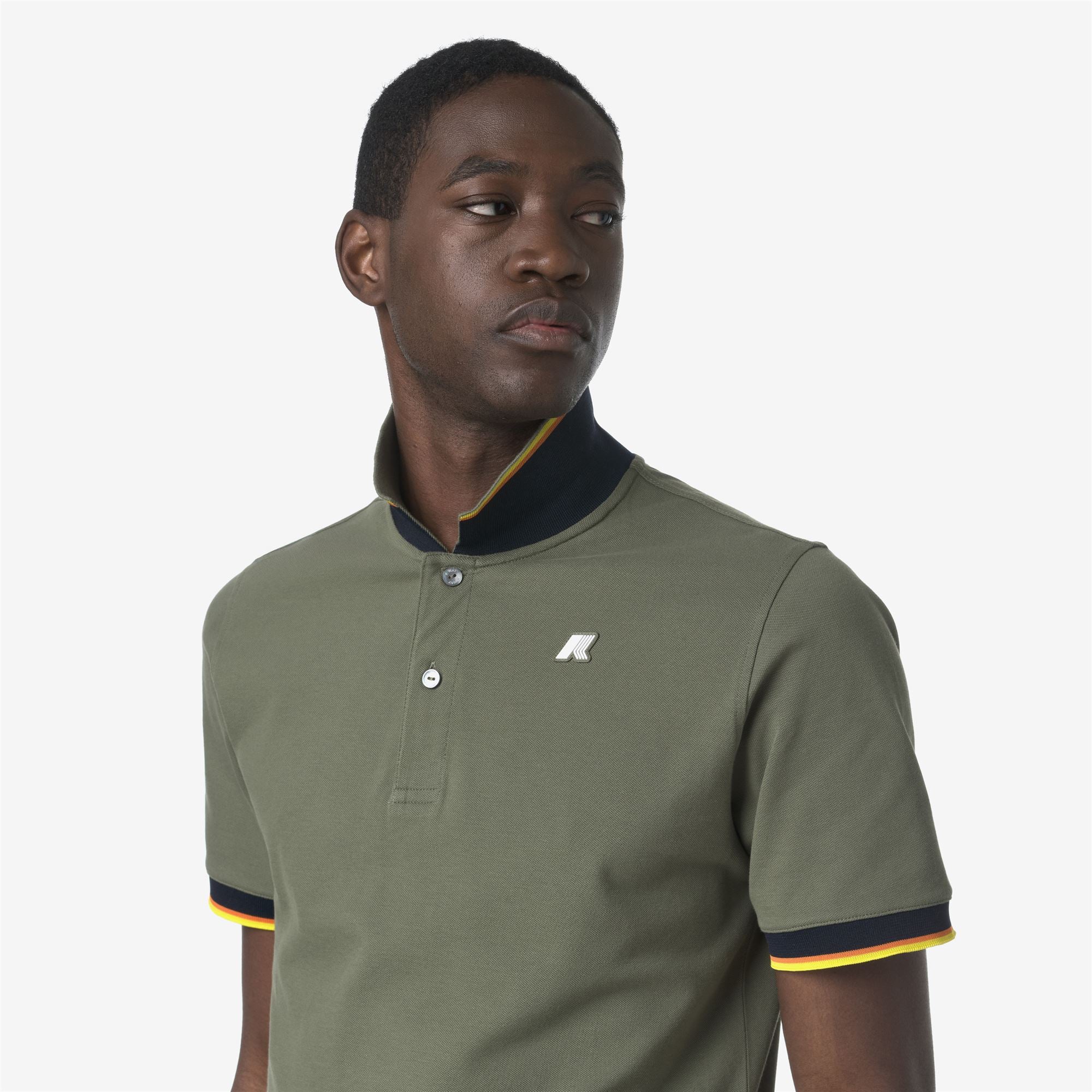 VINCENT PIQUE SLIM - Polo Shirts - Polo - Man - GREEN LICHEN - Image 2