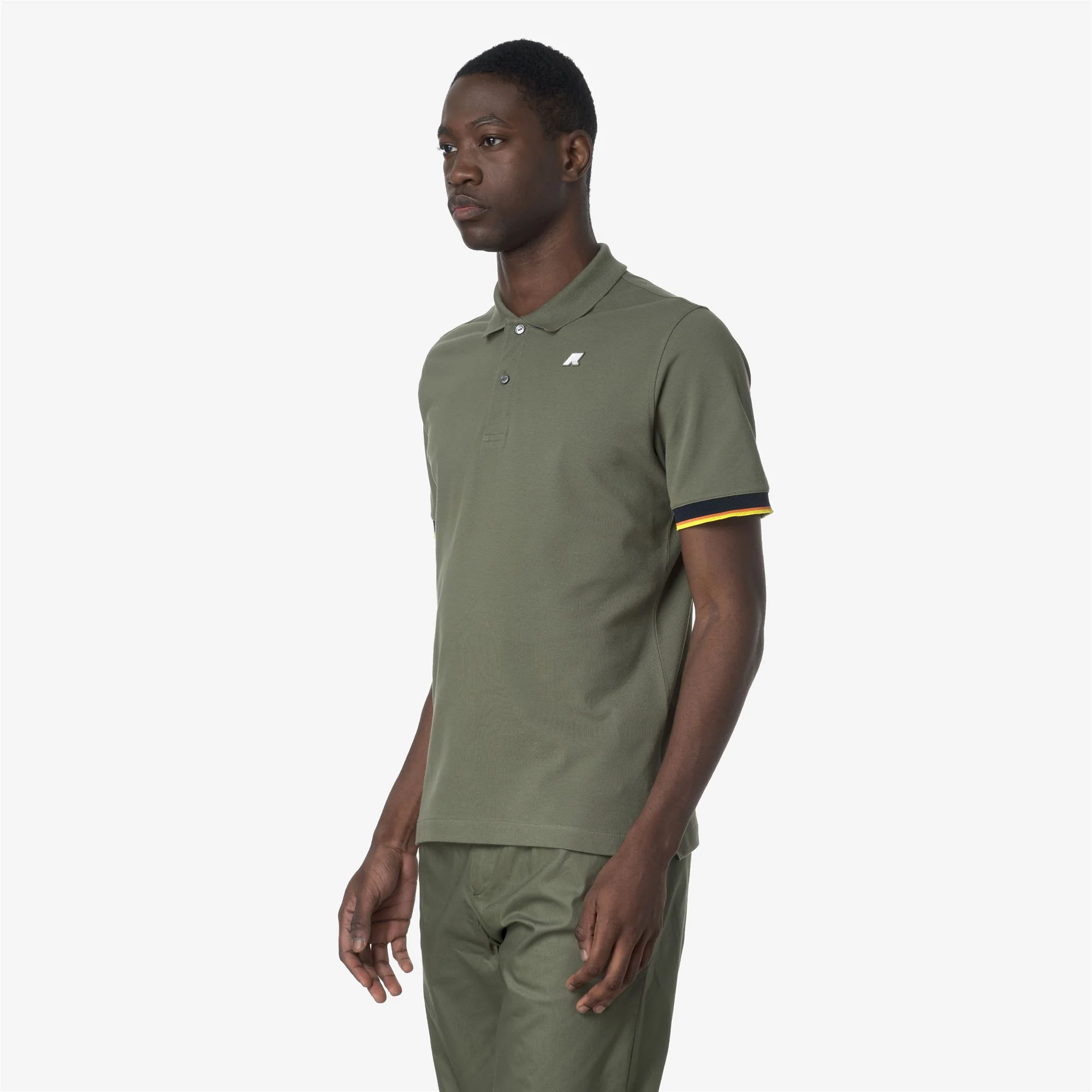 VINCENT PIQUE SLIM - Polo Shirts - Polo - Man - GREEN LICHEN - Image 4