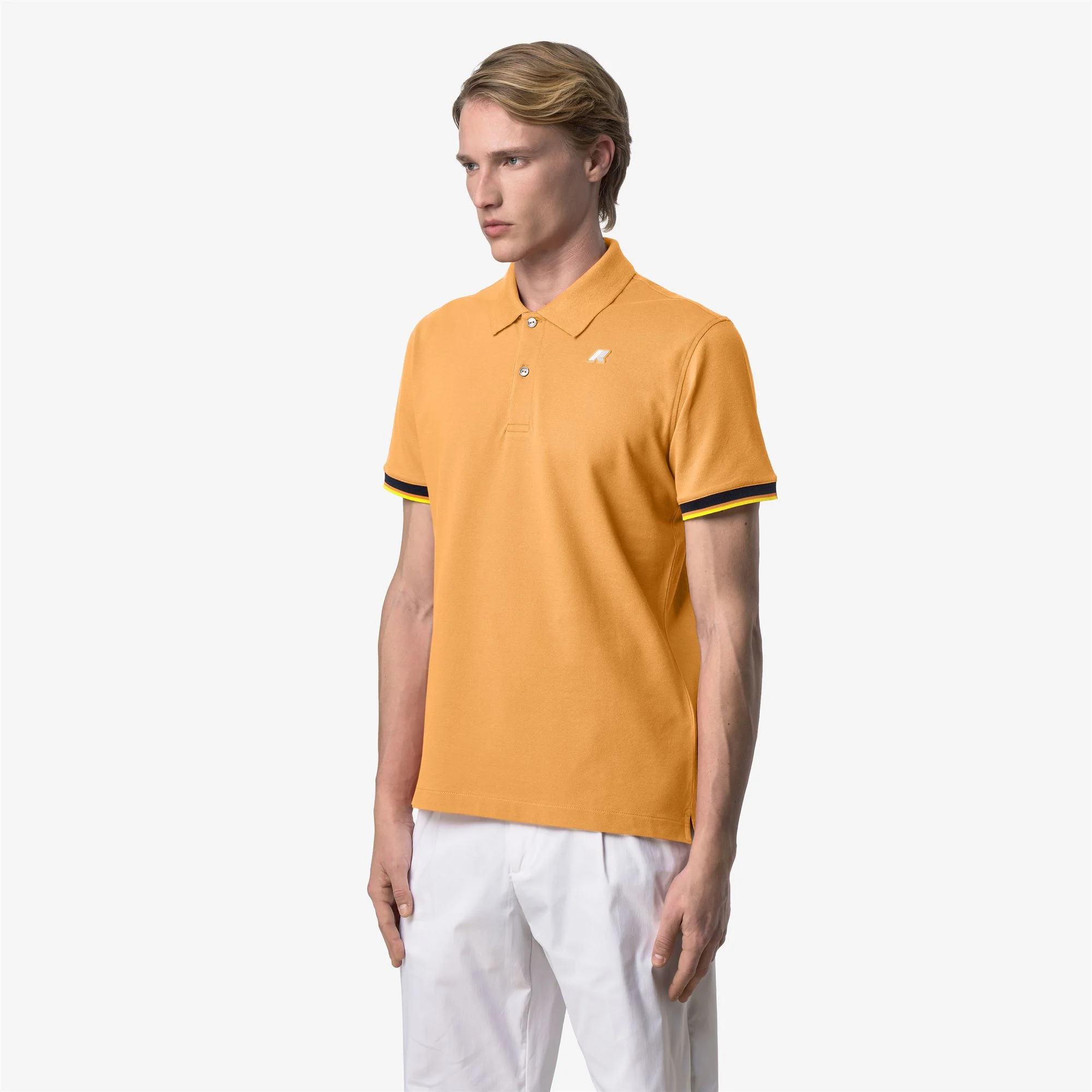 VINCENT PIQUE SLIM - Polo Shirts - Polo - Man - ORANGE AMBER - Image 3