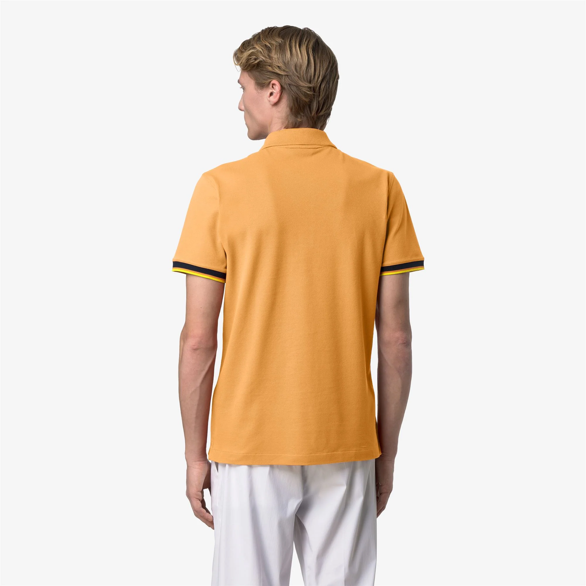 VINCENT PIQUE SLIM - Polo Shirts - Polo - Man - ORANGE AMBER - Image 4
