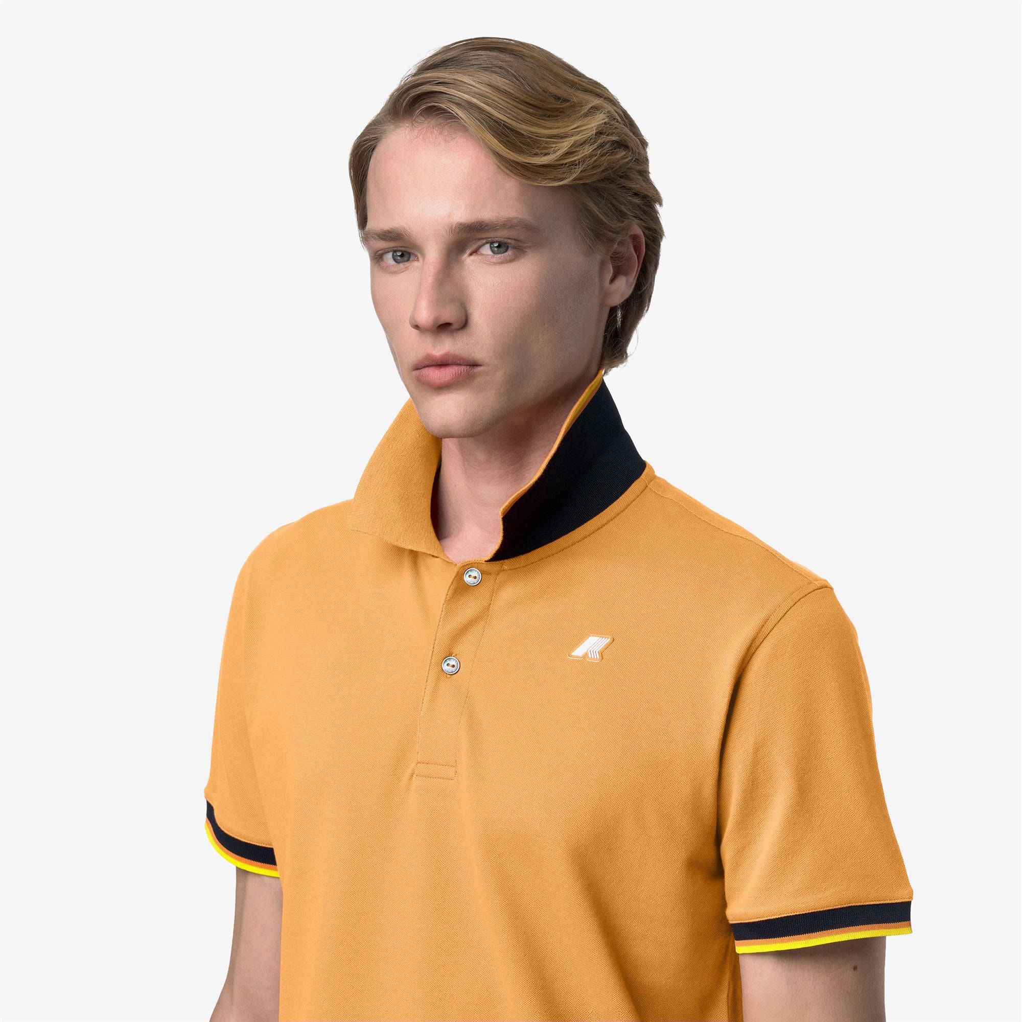 VINCENT PIQUE SLIM - Polo Shirts - Polo - Man - ORANGE AMBER - Image 5