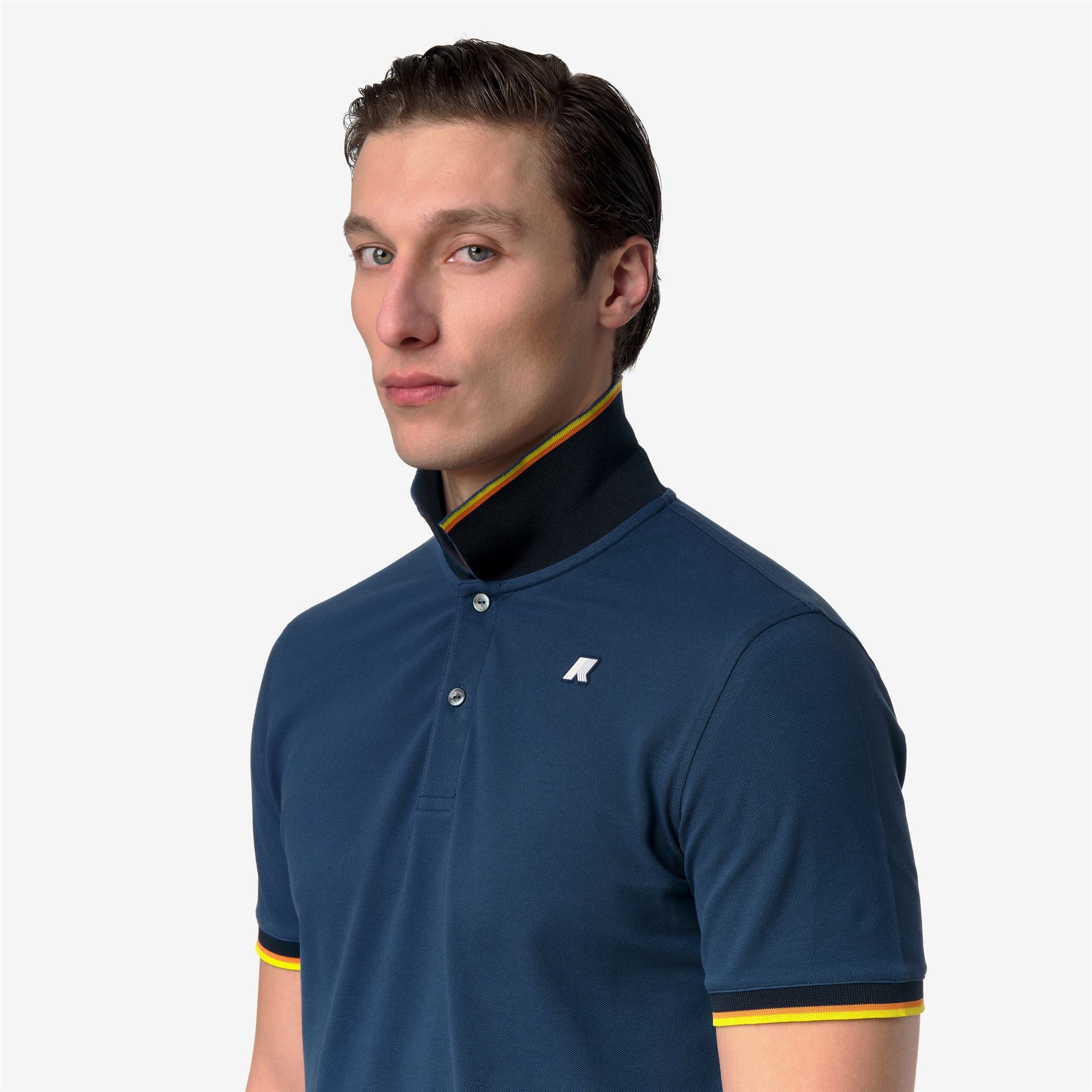 VINCENT PIQUE SLIM - Polo Shirts - Polo - Man - BLUE INSIGNIA - Image 2