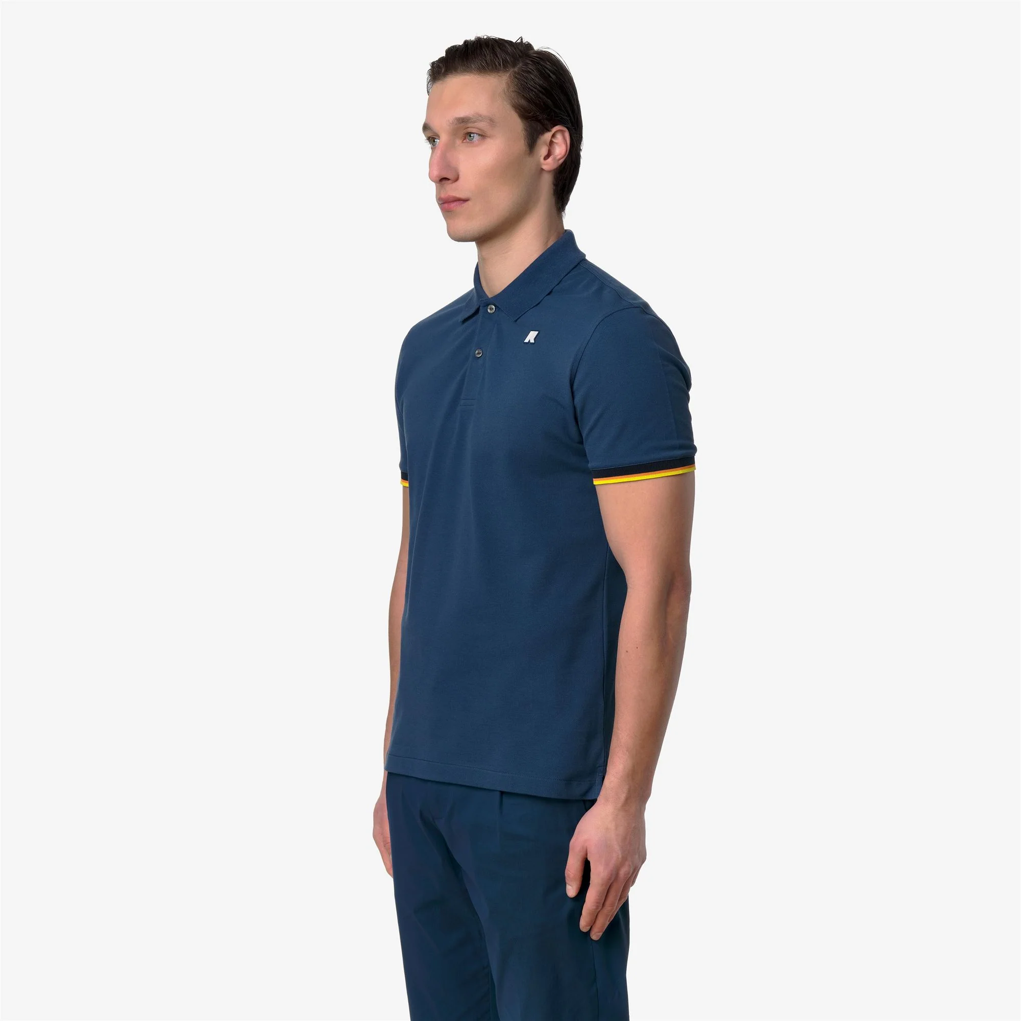 VINCENT PIQUE SLIM - Polo Shirts - Polo - Man - BLUE INSIGNIA - Image 4