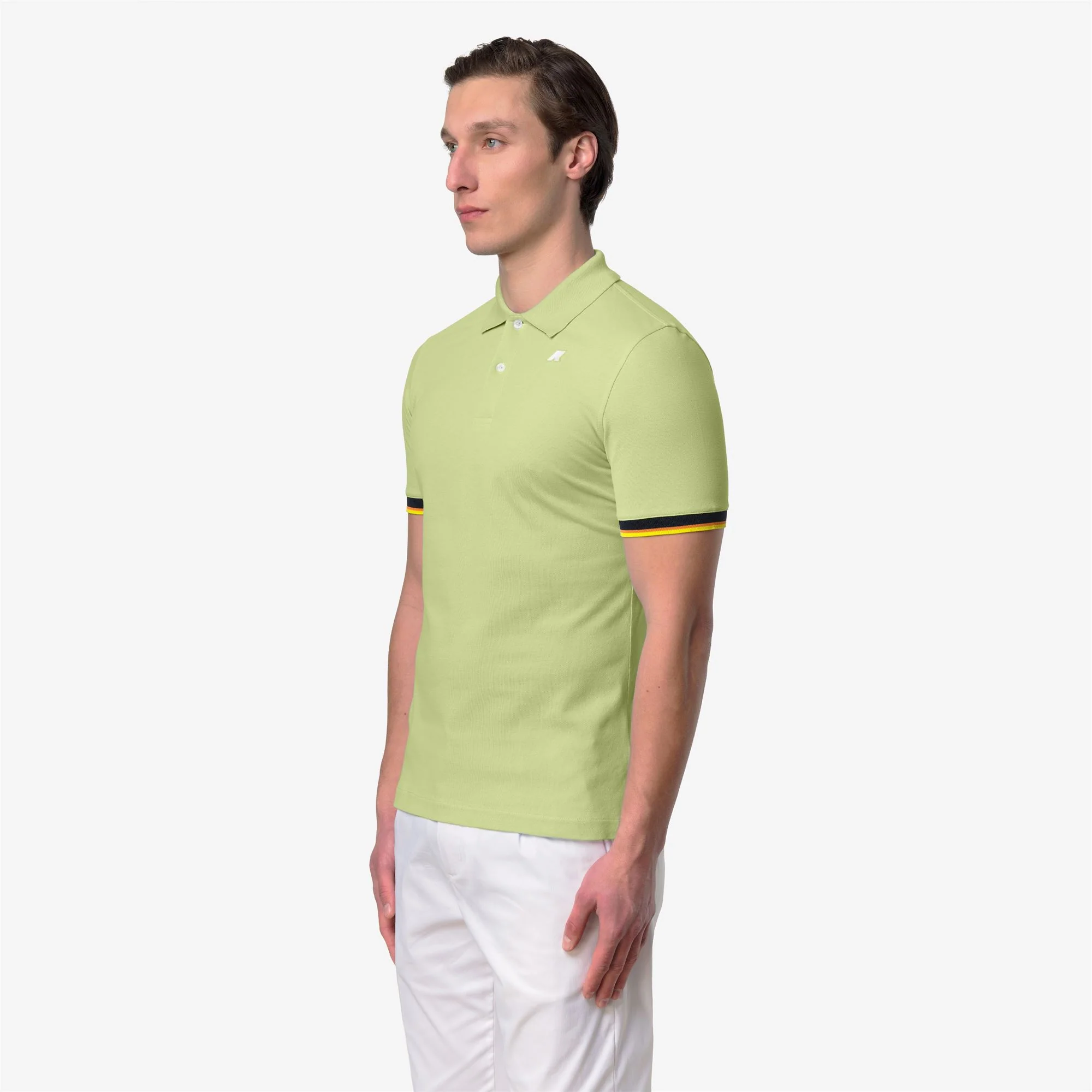 VINCENT PIQUE SLIM - Polo Shirts - Polo - Man - GREEN DK LIME - Image 4