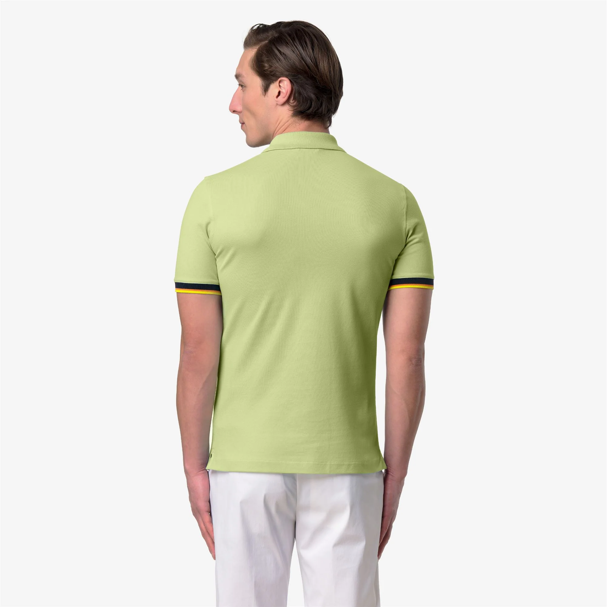 VINCENT PIQUE SLIM - Polo Shirts - Polo - Man - GREEN DK LIME - Image 5