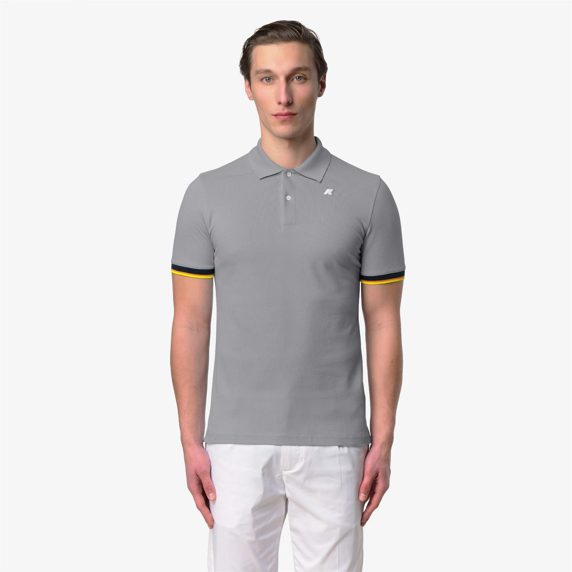 VINCENT PIQUE SLIM - Polo Shirts - Polo - Man - GREY FROST - Image 3