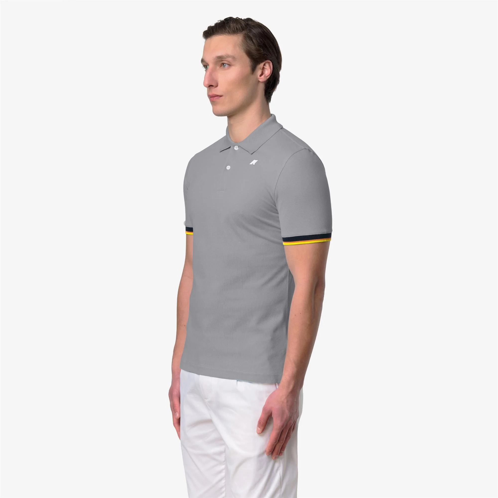 VINCENT PIQUE SLIM - Polo Shirts - Polo - Man - GREY FROST - Image 4