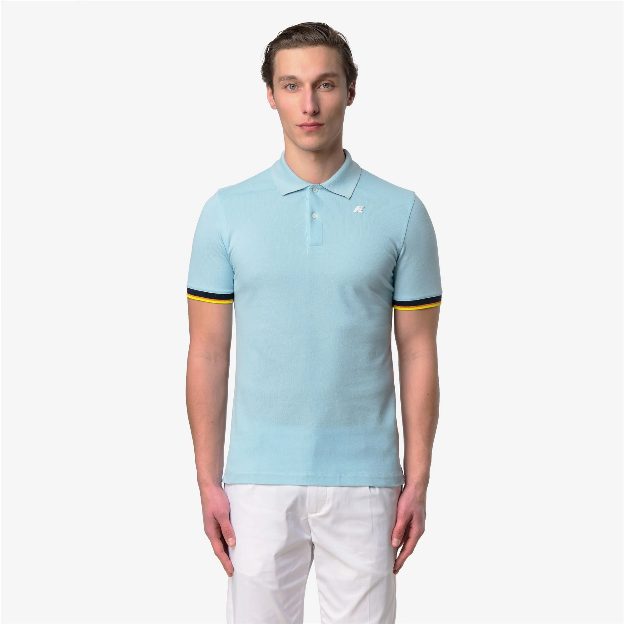 VINCENT PIQUE SLIM - Polo Shirts - Polo - Man - BLUE DREAM - Image 3