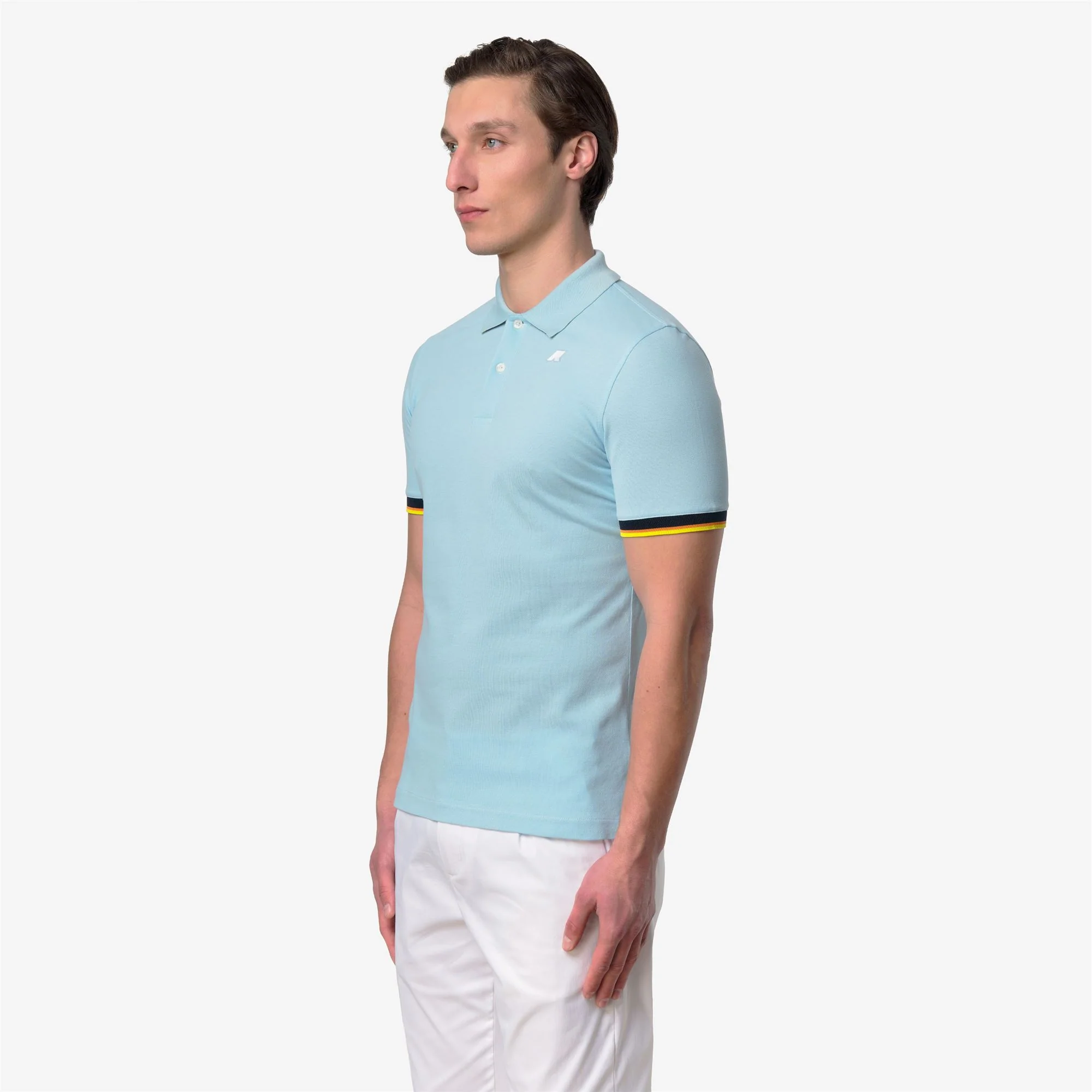 VINCENT PIQUE SLIM - Polo Shirts - Polo - Man - BLUE DREAM - Image 4