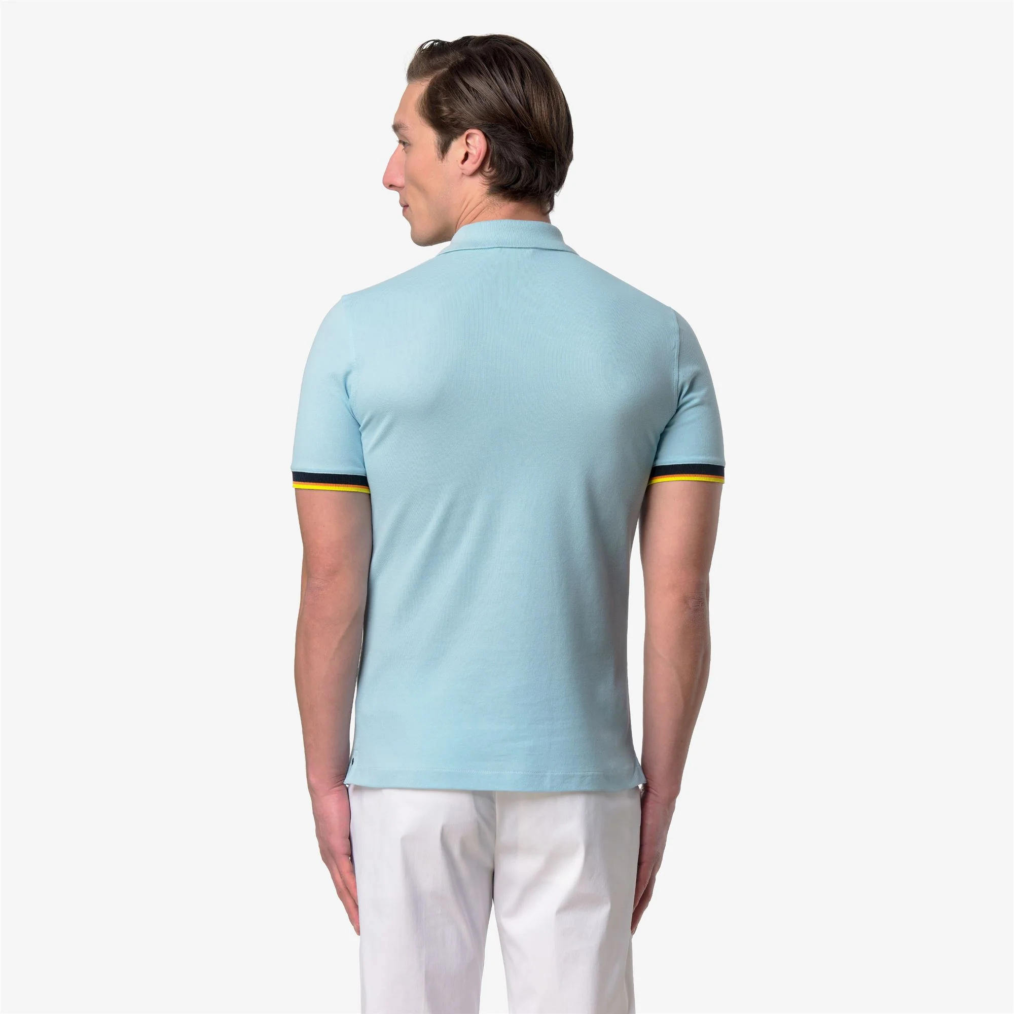 VINCENT PIQUE SLIM - Polo Shirts - Polo - Man - BLUE DREAM - Image 5