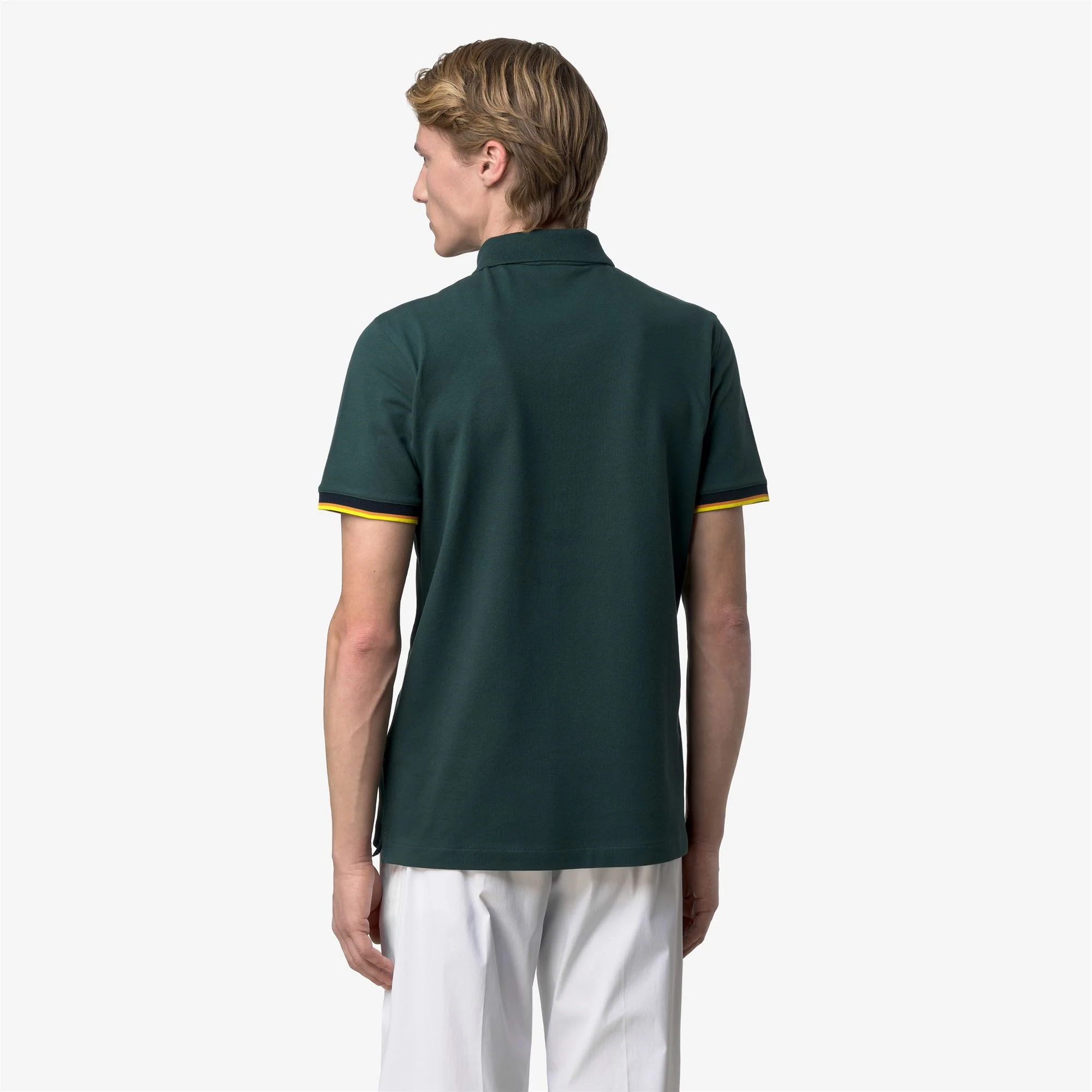 VINCENT PIQUE SLIM - Polo Shirts - Polo - Man - GREEN DK JUNGLE - Image 5