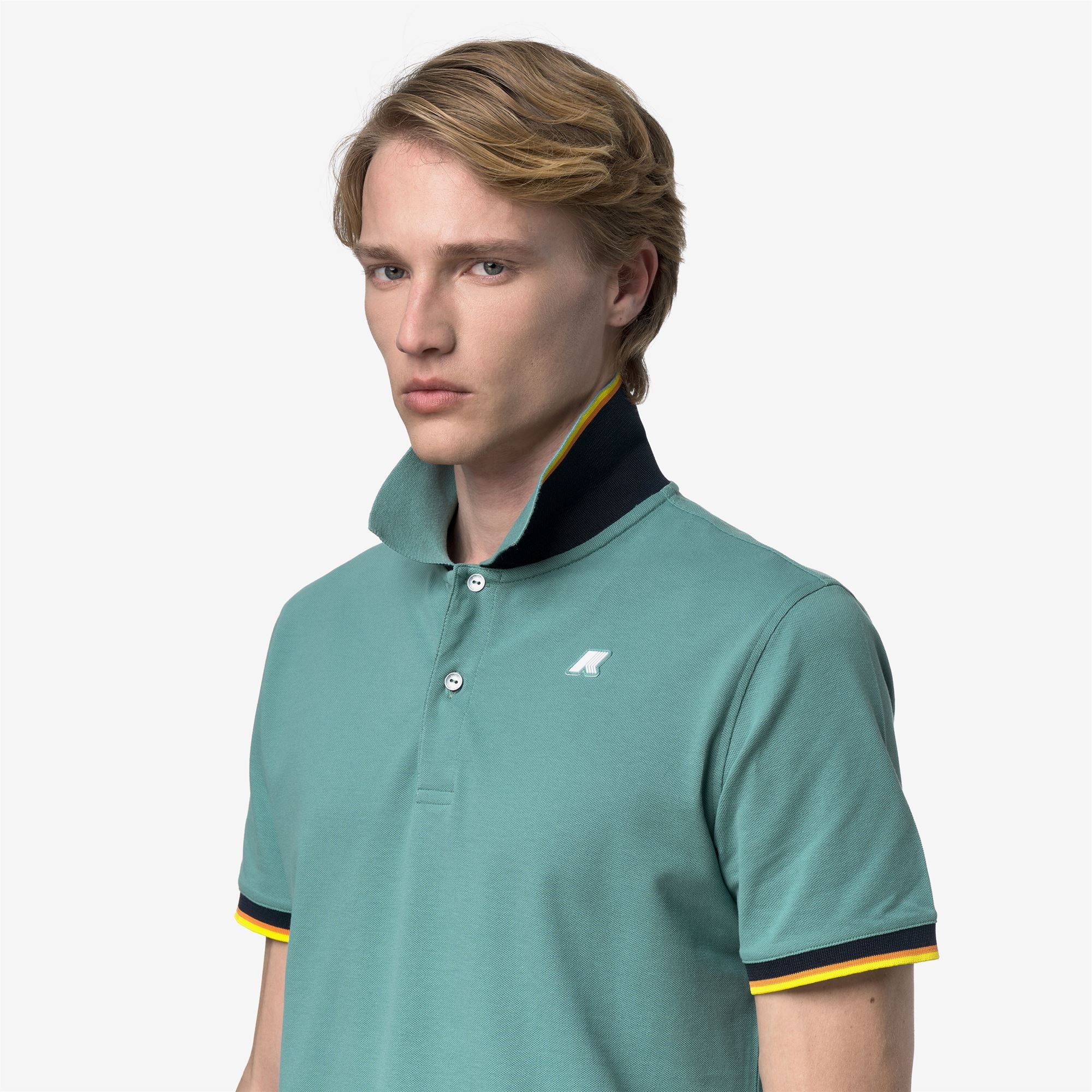 VINCENT PIQUE SLIM - Polo Shirts - Polo - Man - GREEN MINE - Image 2