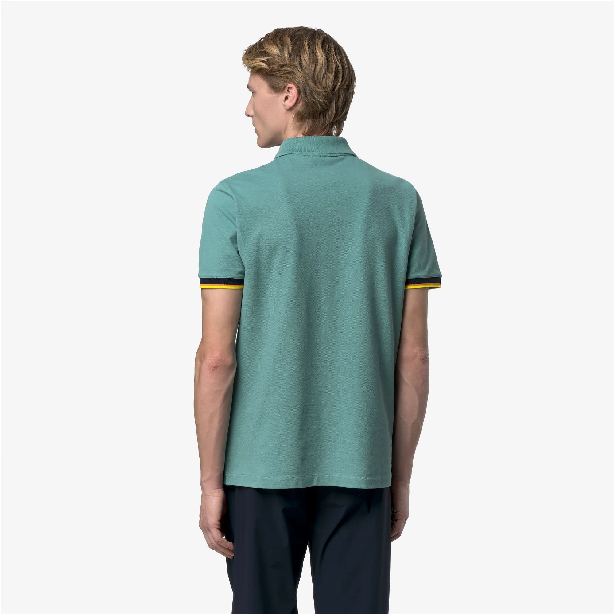 VINCENT PIQUE SLIM - Polo Shirts - Polo - Man - GREEN MINE - Image 5