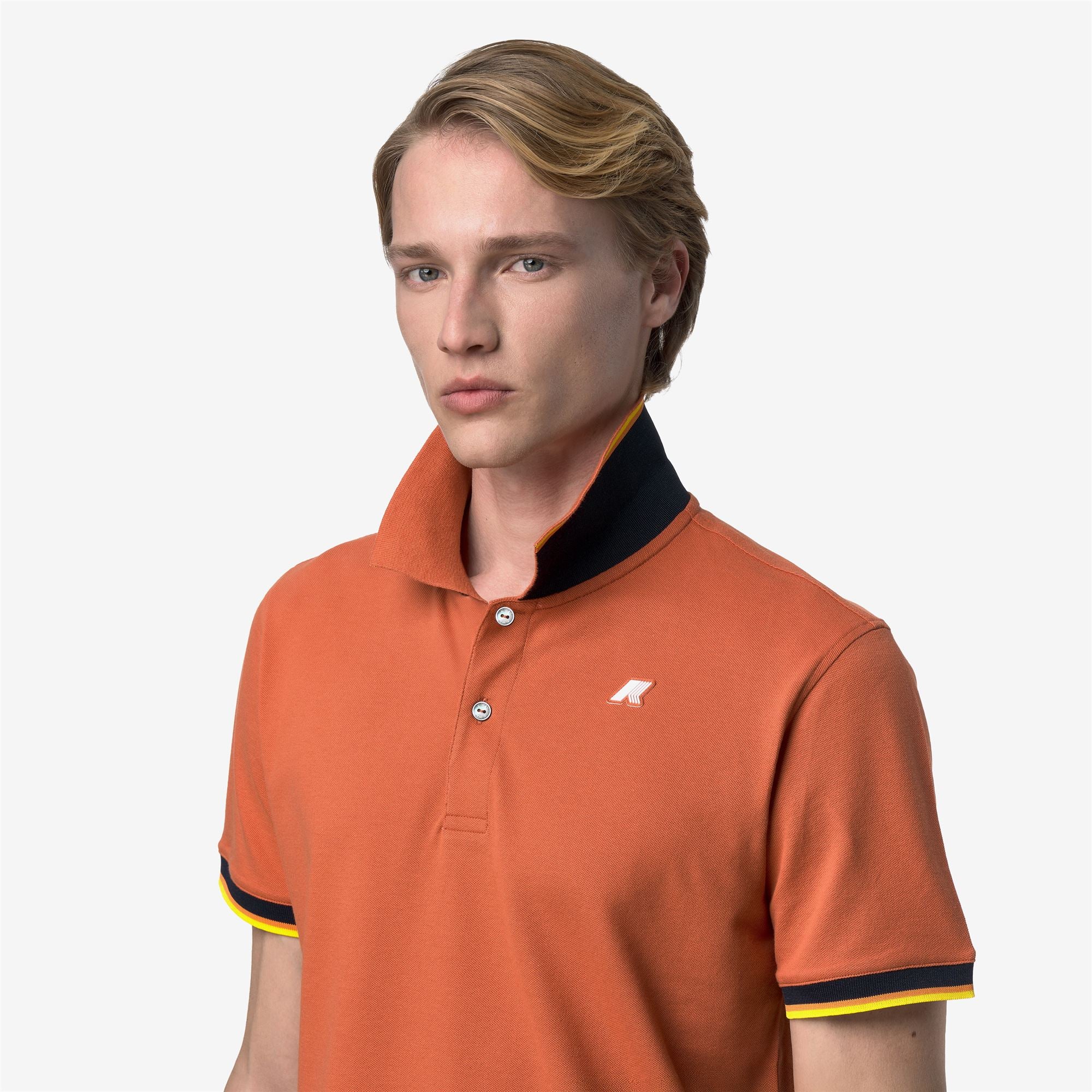 VINCENT PIQUE SLIM - Polo Shirts - Polo - Man - ORANGE BROWNISH - Image 2