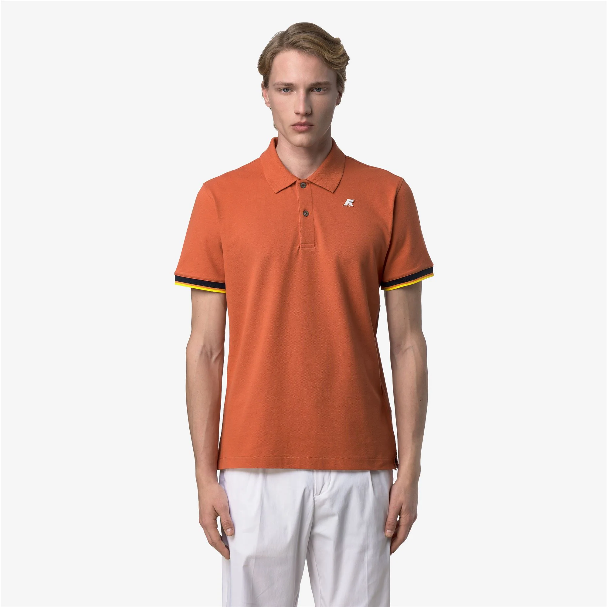 VINCENT PIQUE SLIM - Polo Shirts - Polo - Man - ORANGE BROWNISH - Image 3