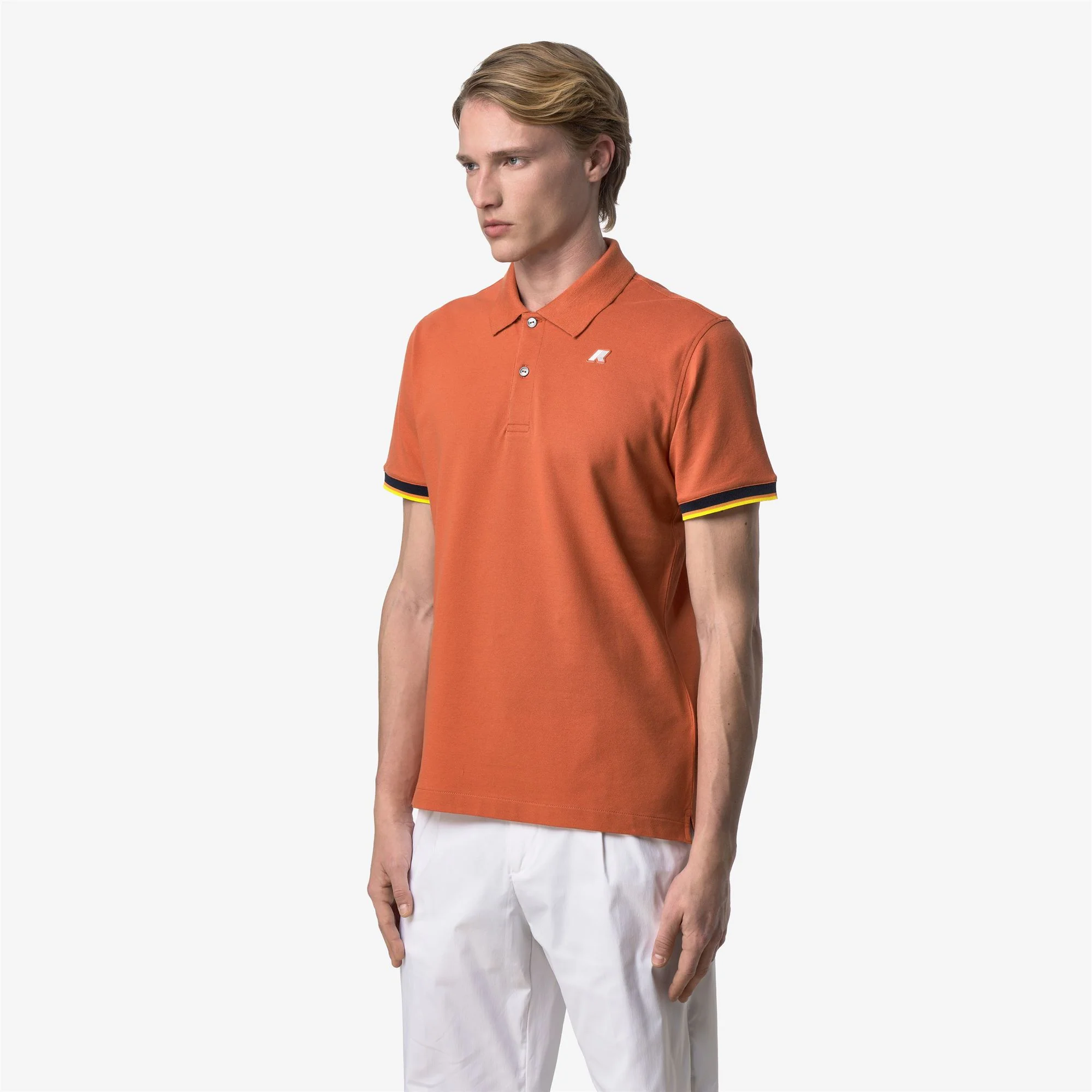 VINCENT PIQUE SLIM - Polo Shirts - Polo - Man - ORANGE BROWNISH - Image 4