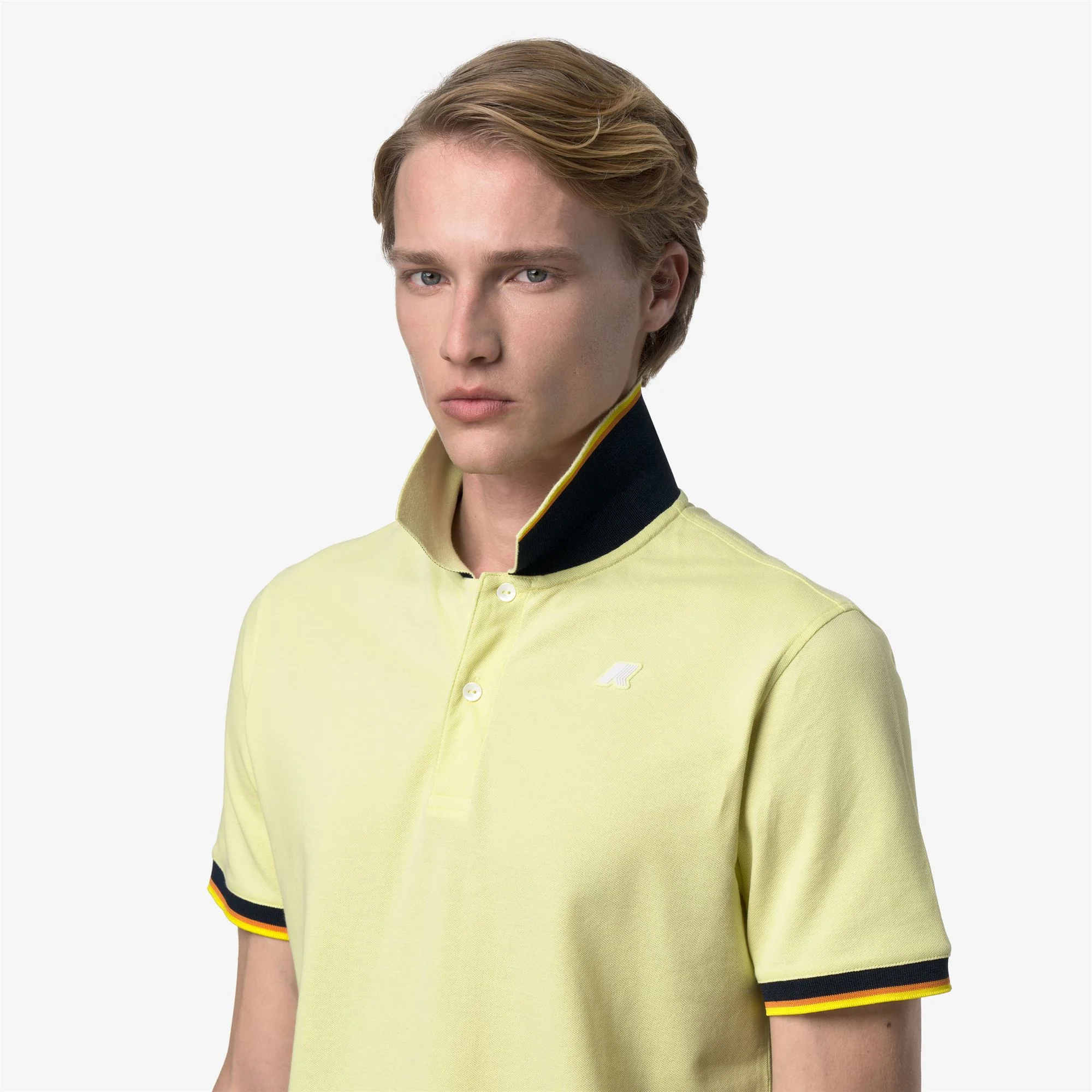VINCENT PIQUE SLIM - Polo Shirts - Polo - Man - YELLOW LIME - Image 2