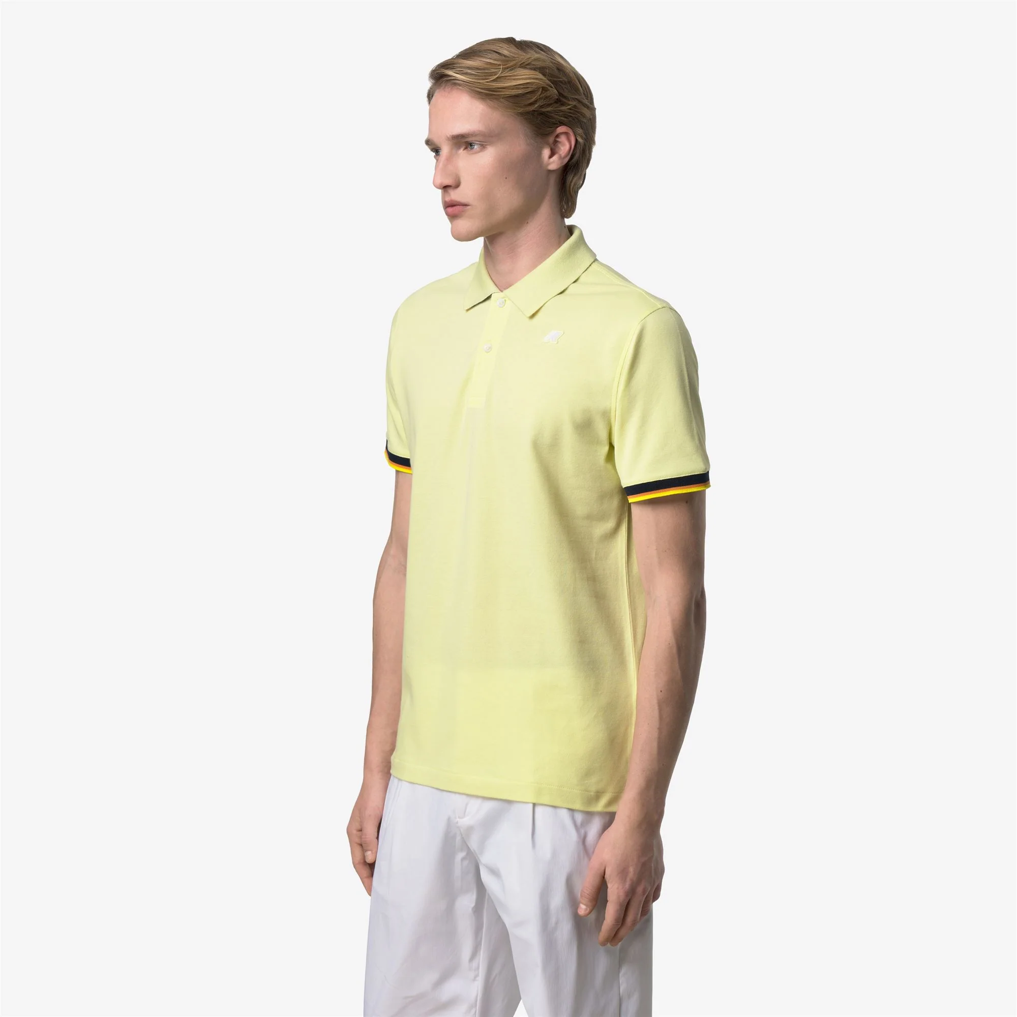 VINCENT PIQUE SLIM - Polo Shirts - Polo - Man - YELLOW LIME - Image 4