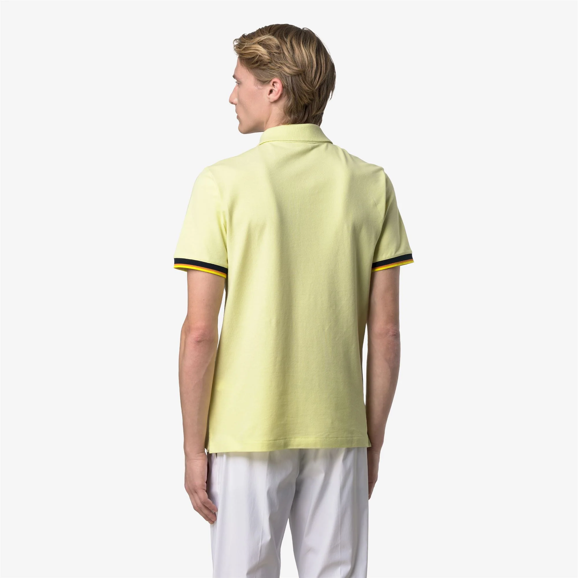 VINCENT PIQUE SLIM - Polo Shirts - Polo - Man - YELLOW LIME - Image 5