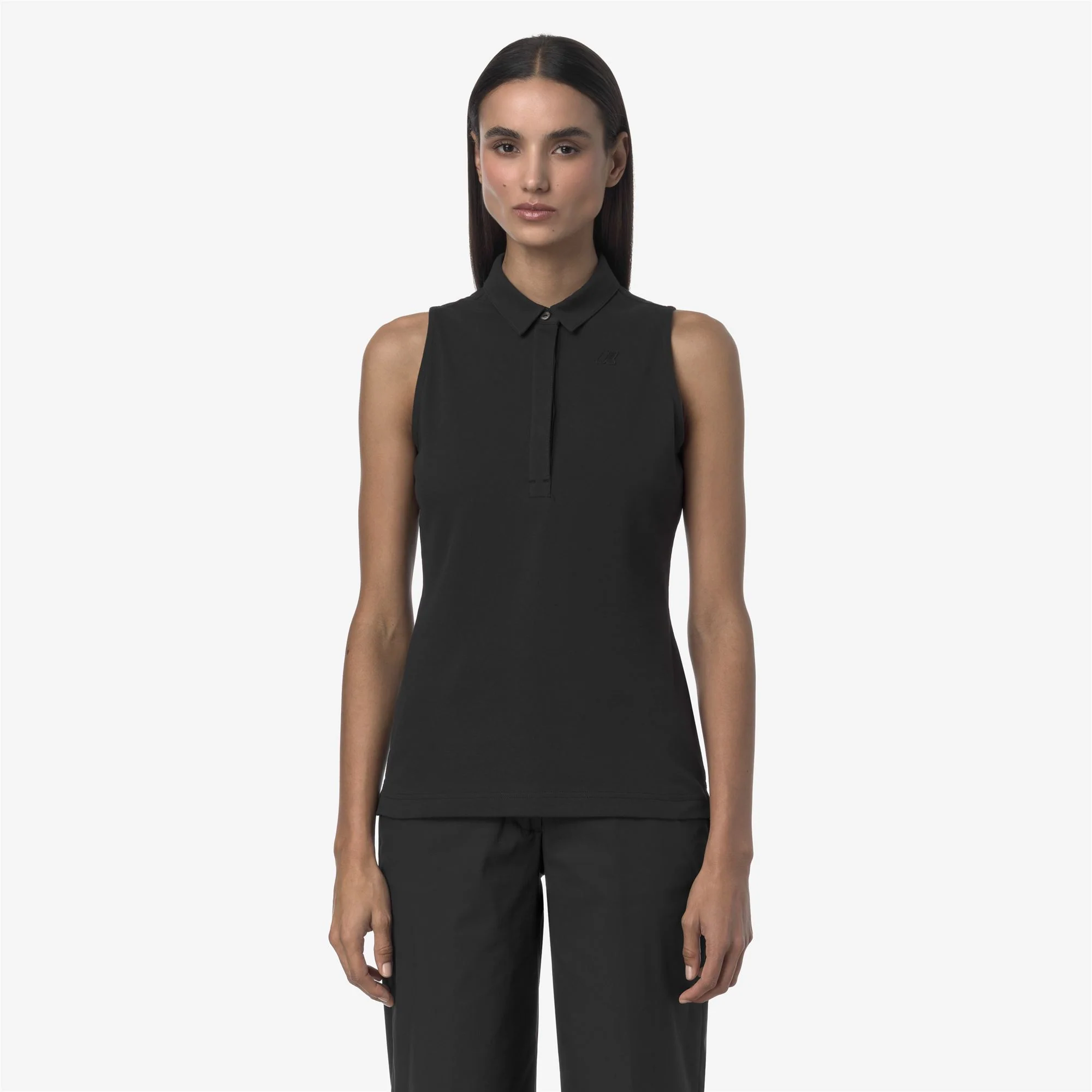 ADOUR PIQUE SLIM - Polo Shirts - Polo - Woman - BLACK PURE - Image 3