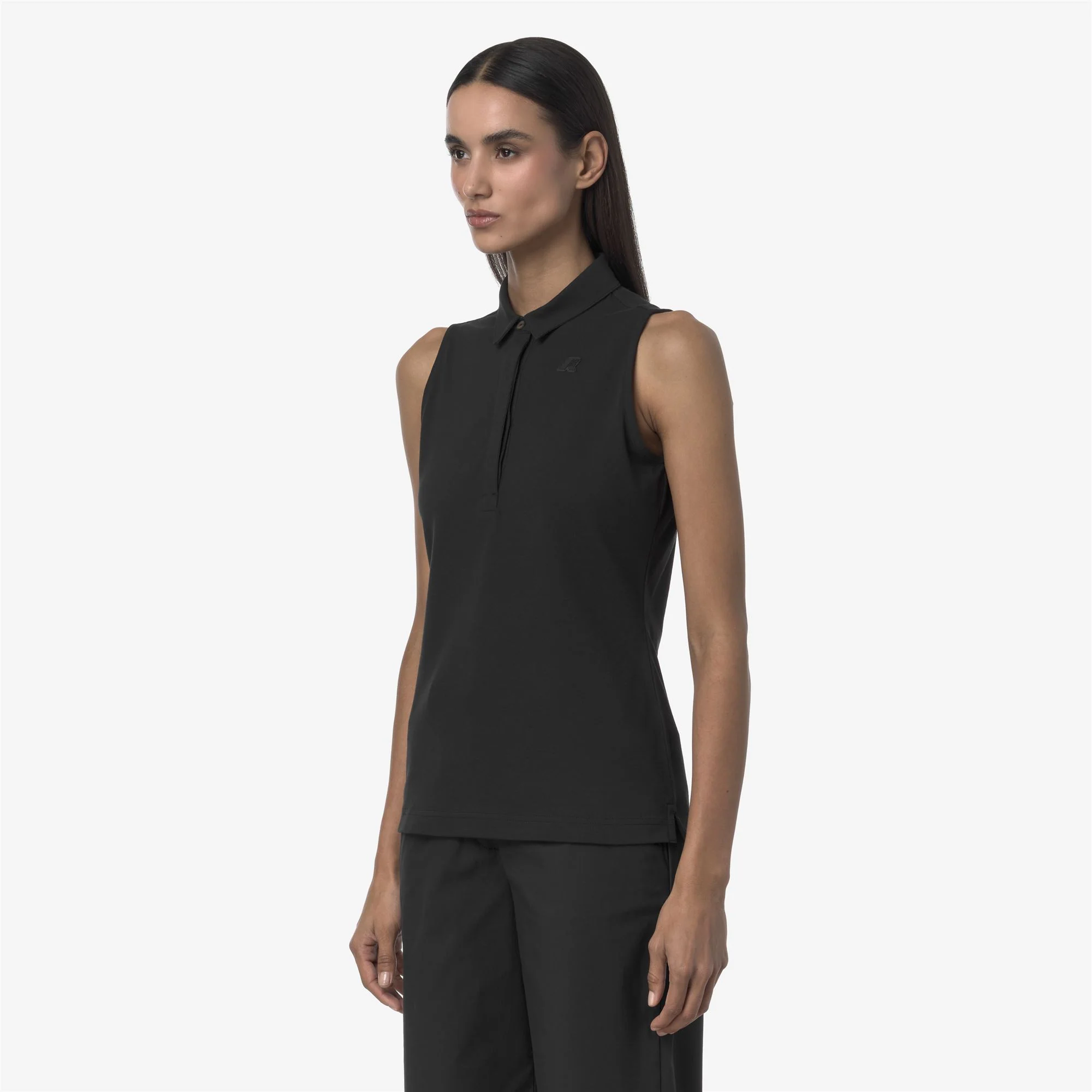 ADOUR PIQUE SLIM - Polo Shirts - Polo - Woman - BLACK PURE - Image 4