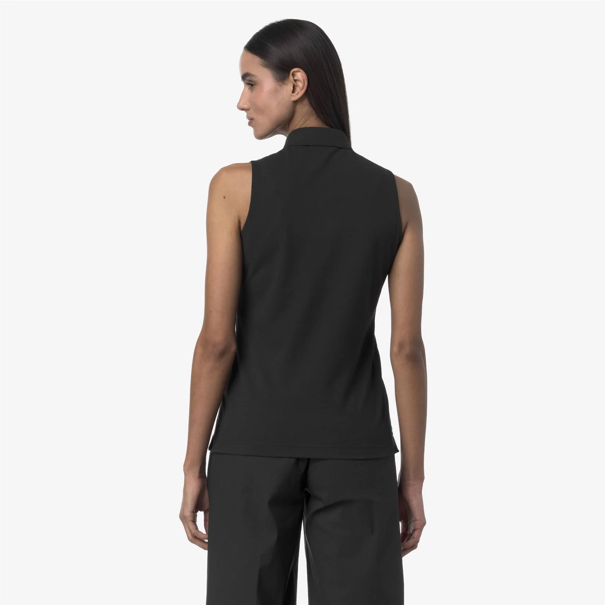 ADOUR PIQUE SLIM - Polo Shirts - Polo - Woman - BLACK PURE - Image 5
