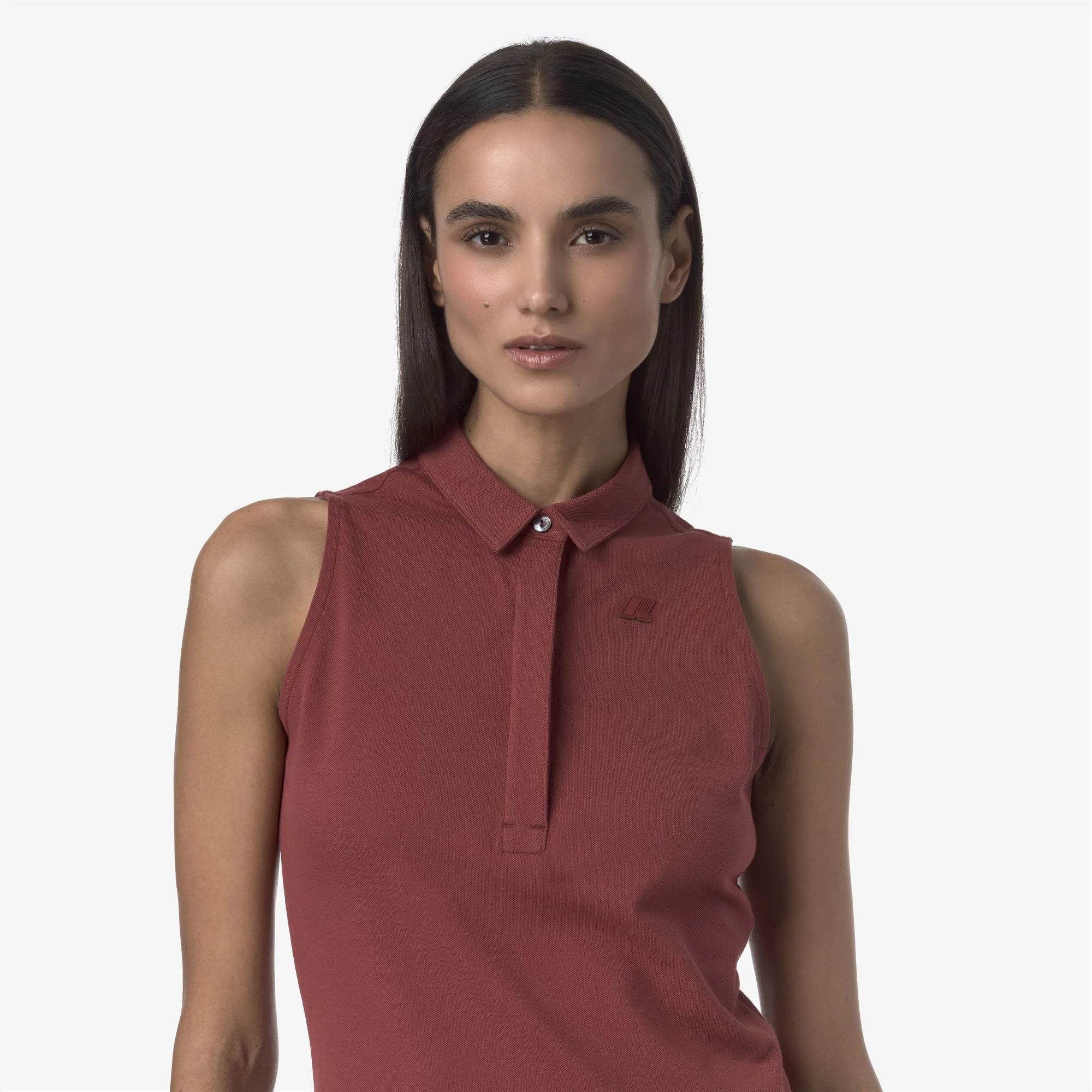 ADOUR PIQUE SLIM - Polo Shirts - Polo - Woman - RED BROWNISH - Image 2