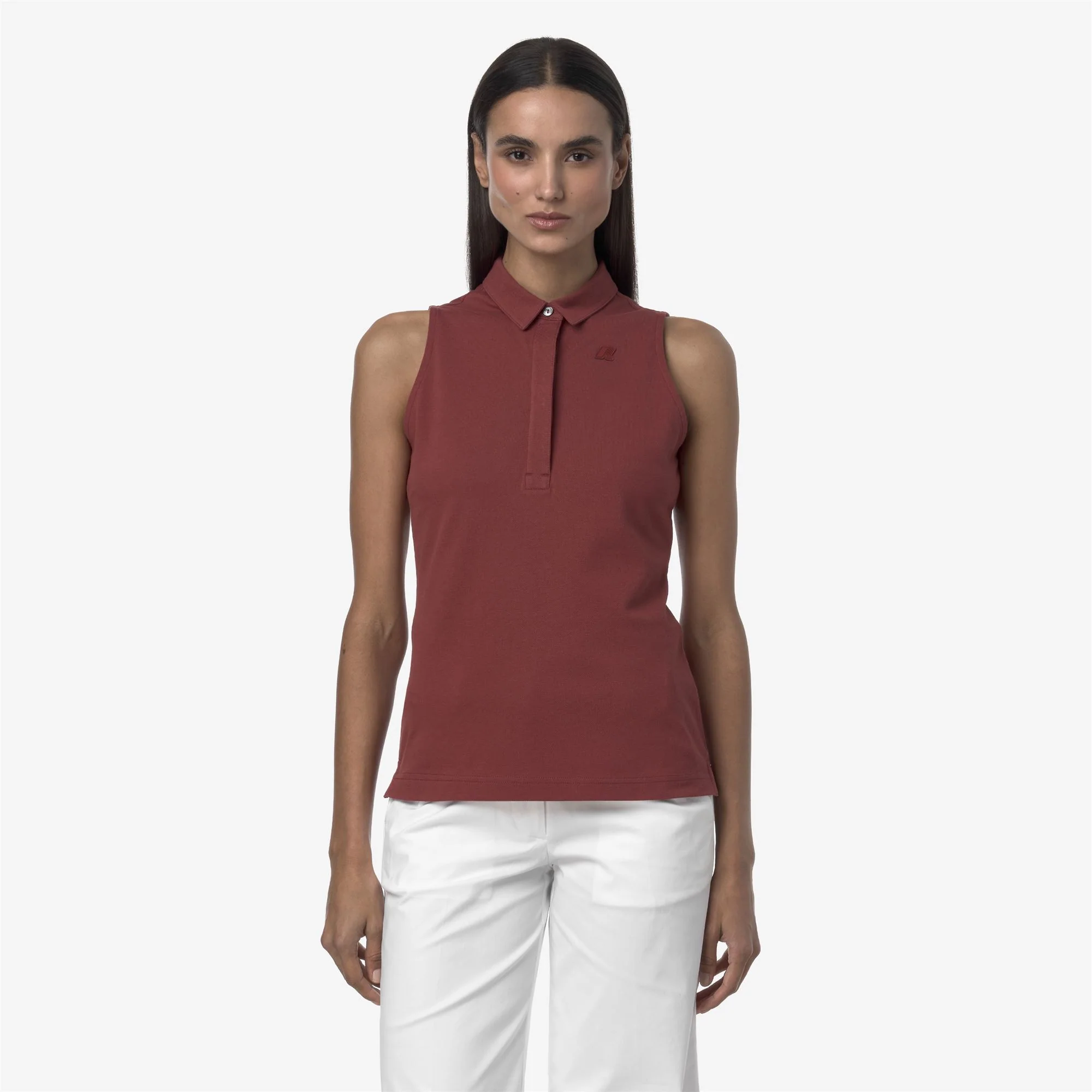 ADOUR PIQUE SLIM - Polo Shirts - Polo - Woman - RED BROWNISH - Image 3