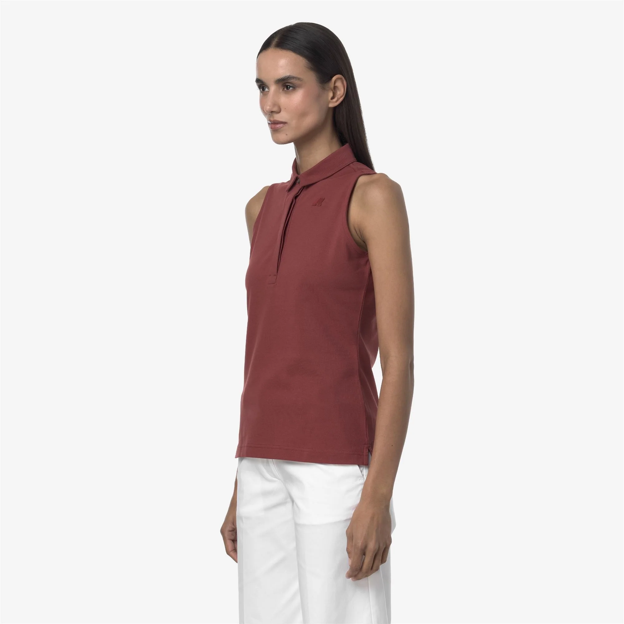 ADOUR PIQUE SLIM - Polo Shirts - Polo - Woman - RED BROWNISH - Image 4