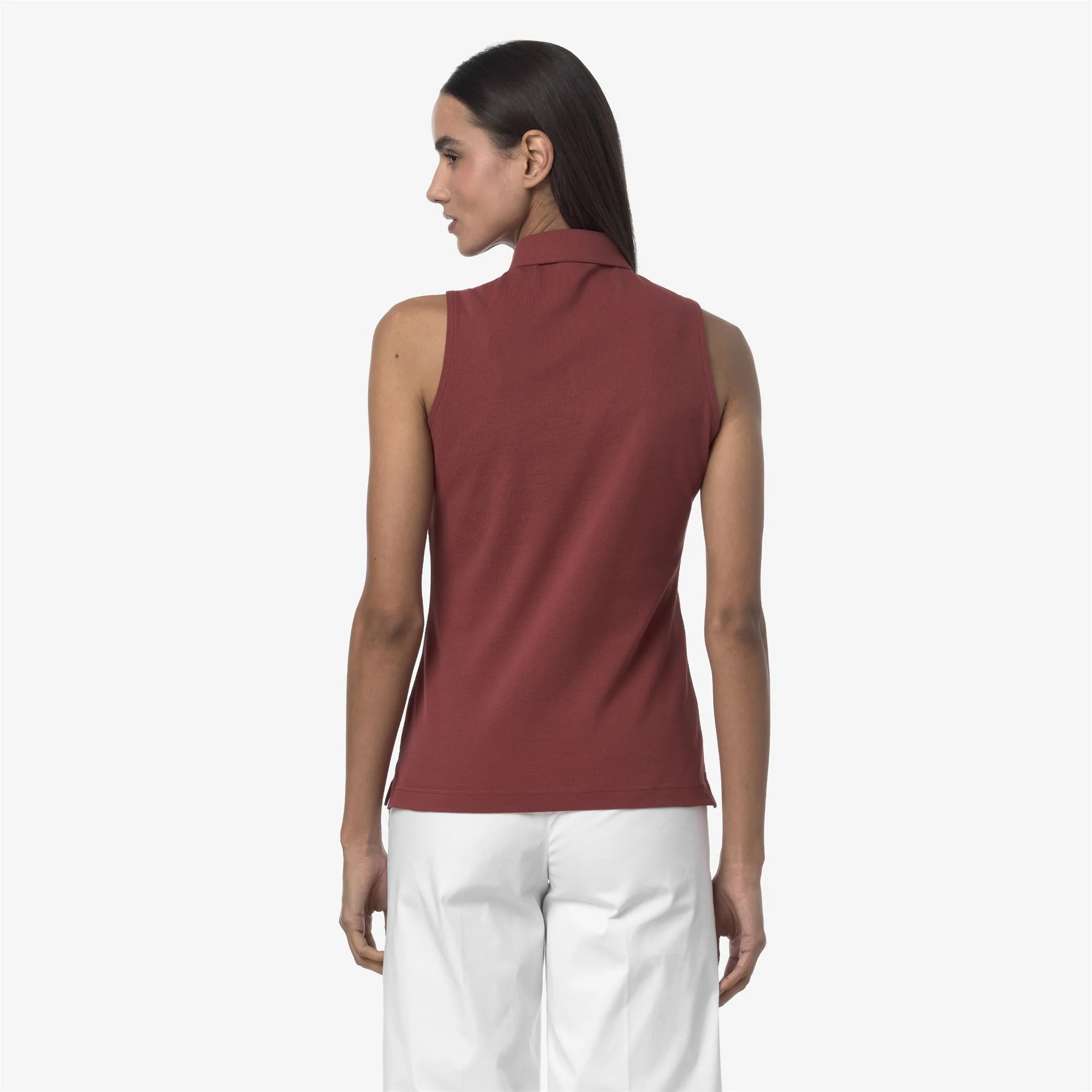 ADOUR PIQUE SLIM - Polo Shirts - Polo - Woman - RED BROWNISH - Image 5