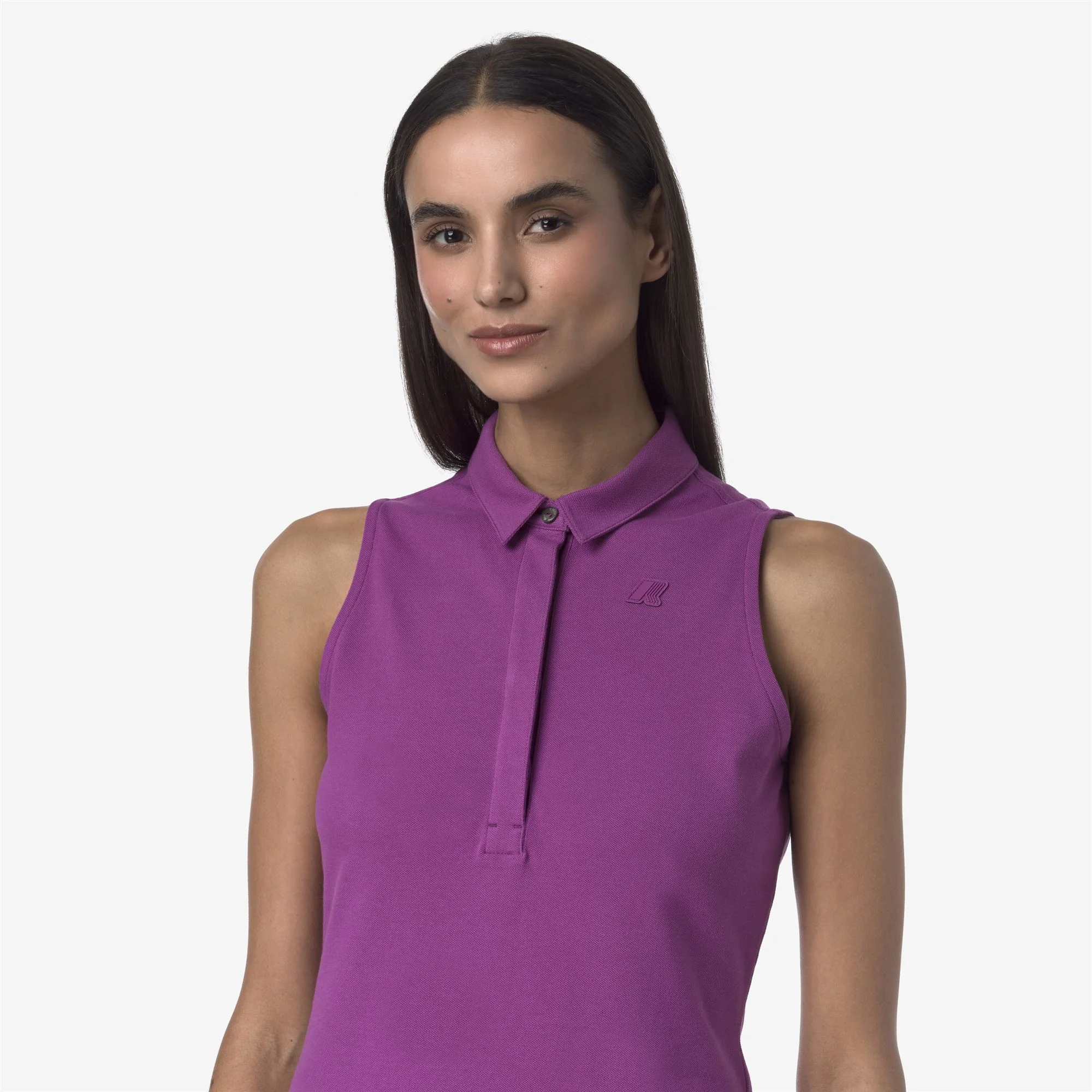 ADOUR PIQUE SLIM - Polo Shirts - Polo - Woman - VIOLET - Image 2