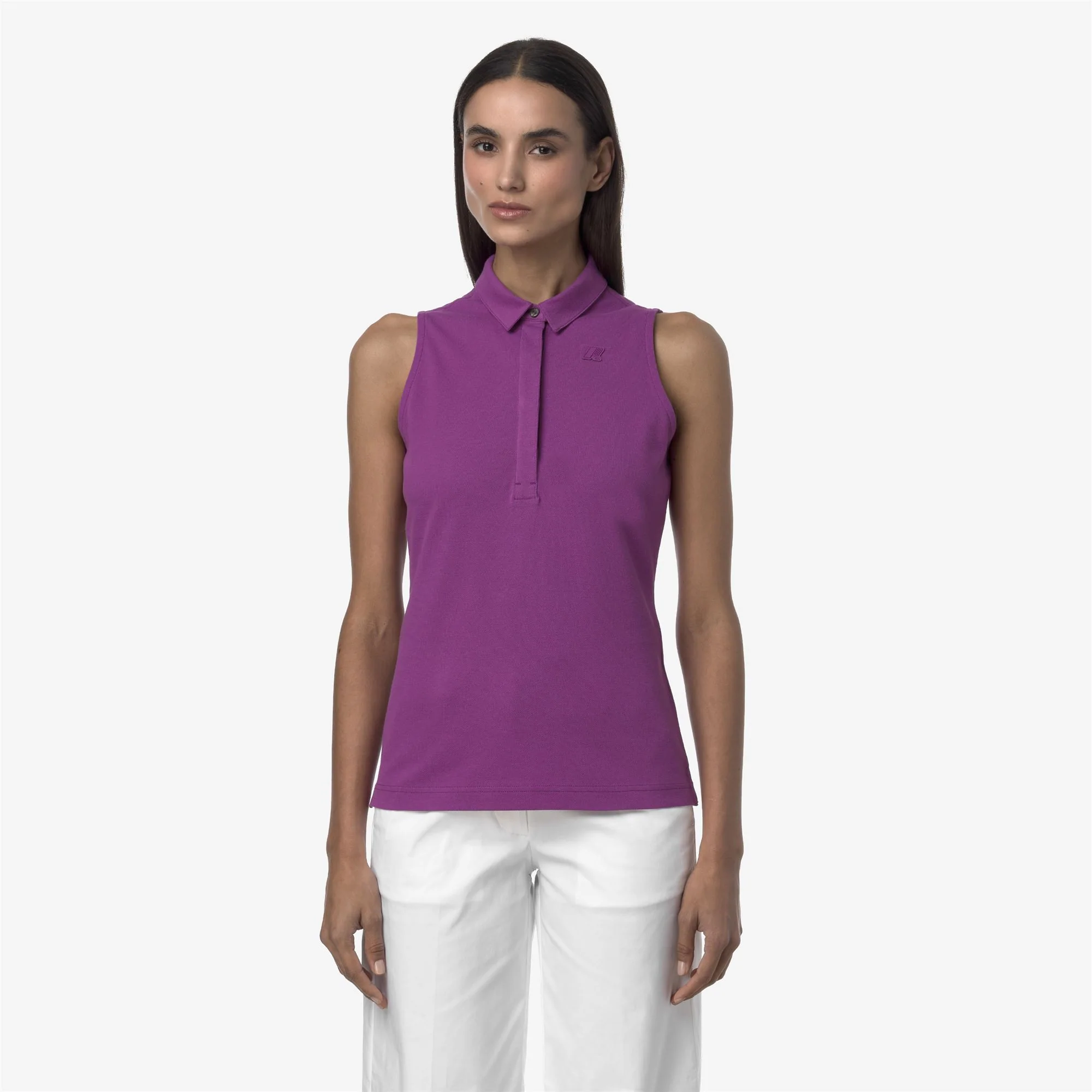 ADOUR PIQUE SLIM - Polo Shirts - Polo - Woman - VIOLET - Image 3