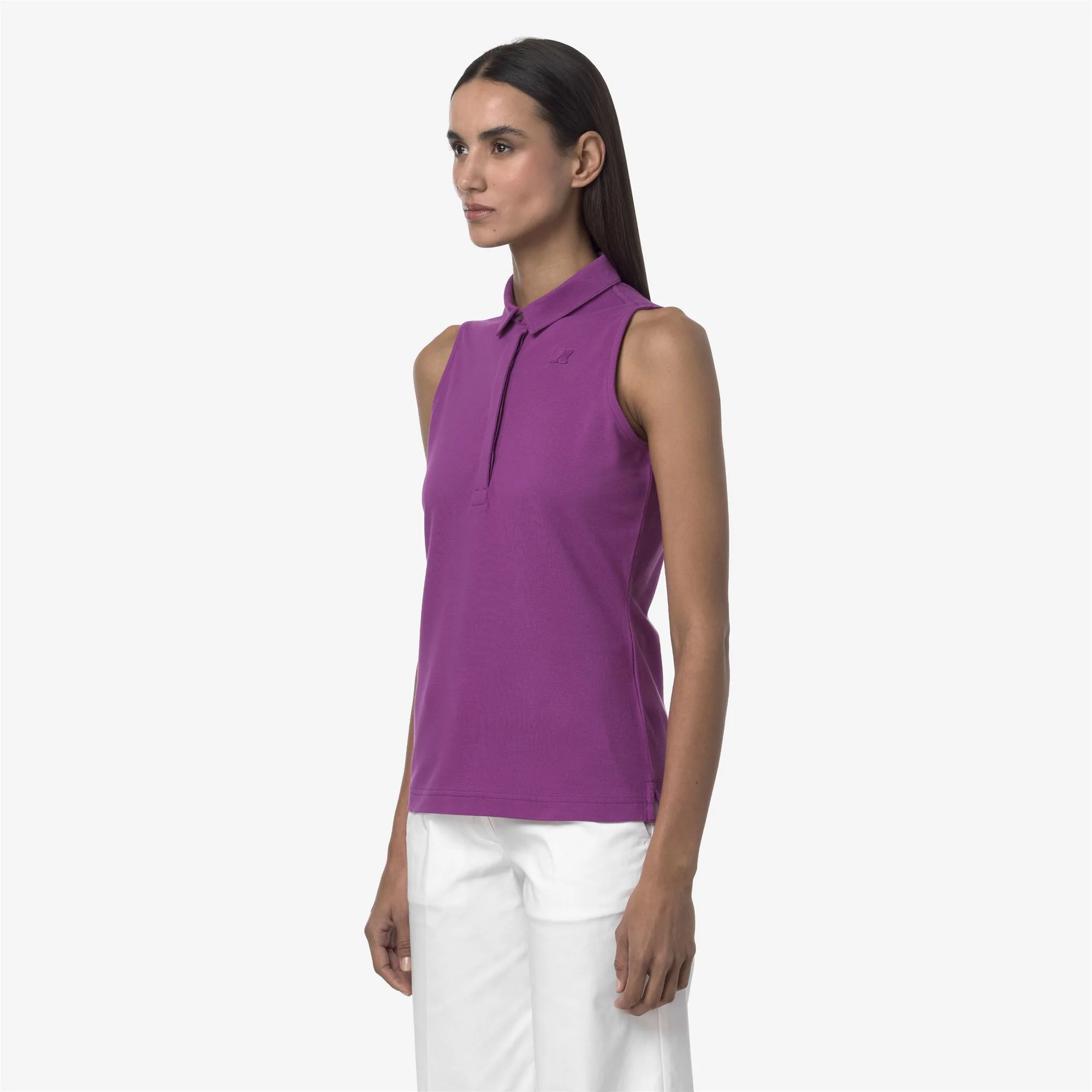 ADOUR PIQUE SLIM - Polo Shirts - Polo - Woman - VIOLET - Image 4