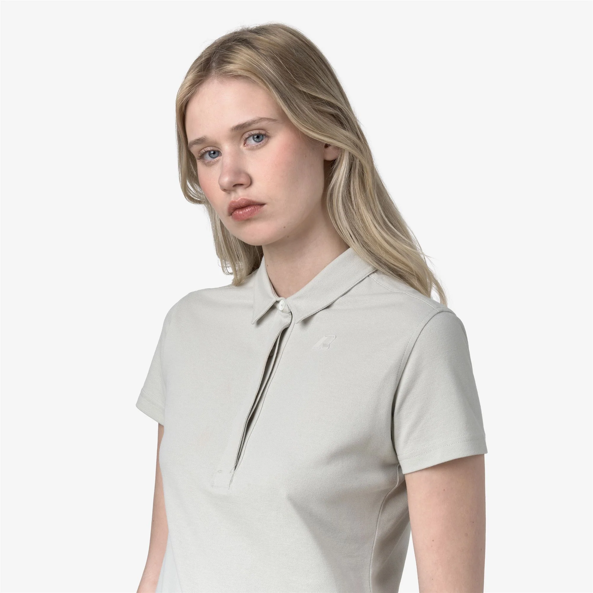 AMEDEA PIQUE SLIM - Polo Shirts - Polo - Woman - BEIGE LT - Image 2