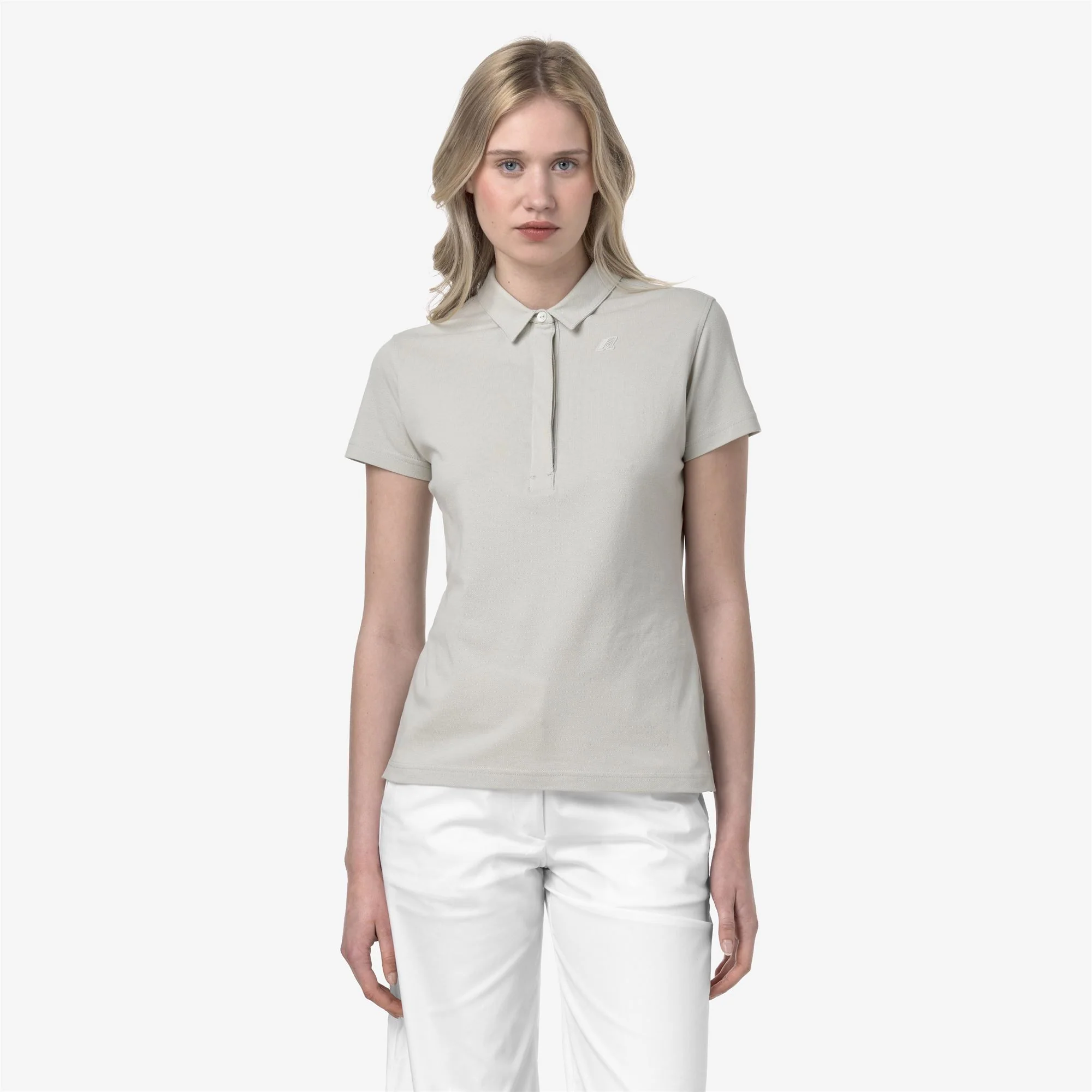 AMEDEA PIQUE SLIM - Polo Shirts - Polo - Woman - BEIGE LT - Image 3