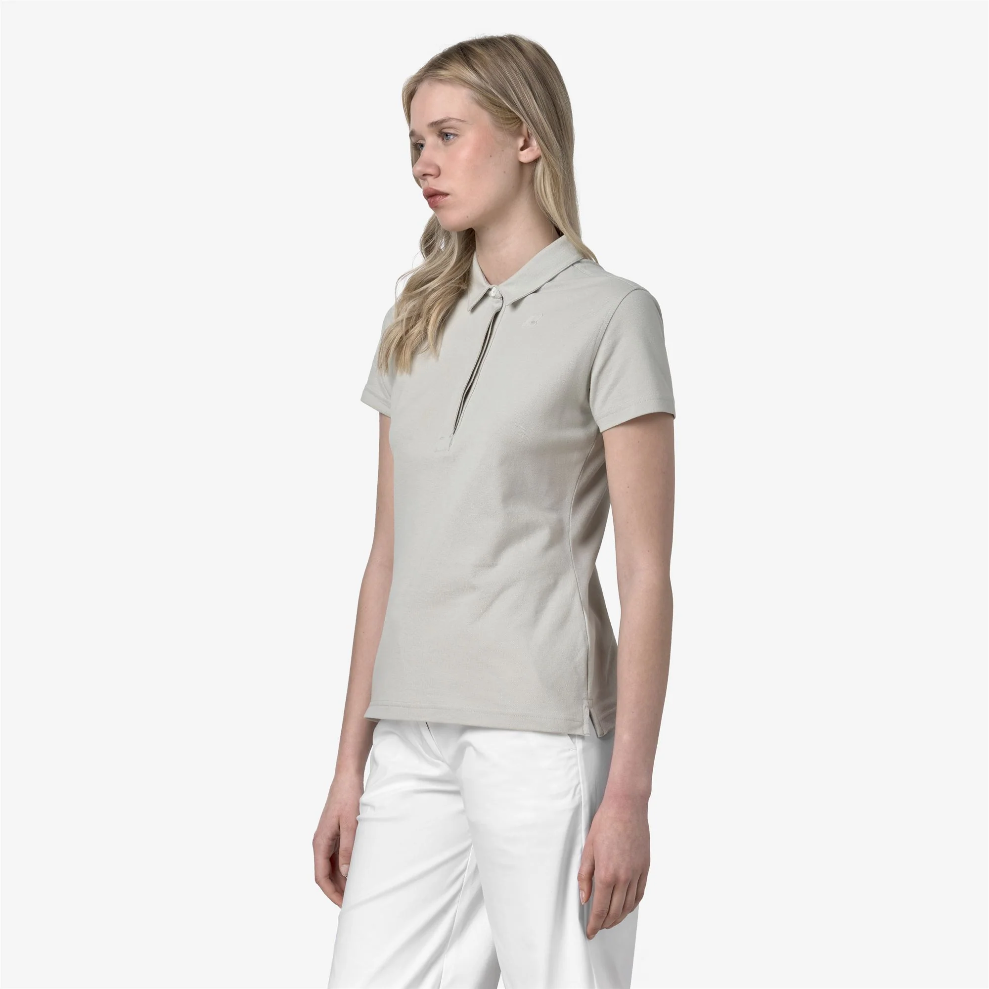 AMEDEA PIQUE SLIM - Polo Shirts - Polo - Woman - BEIGE LT - Image 4