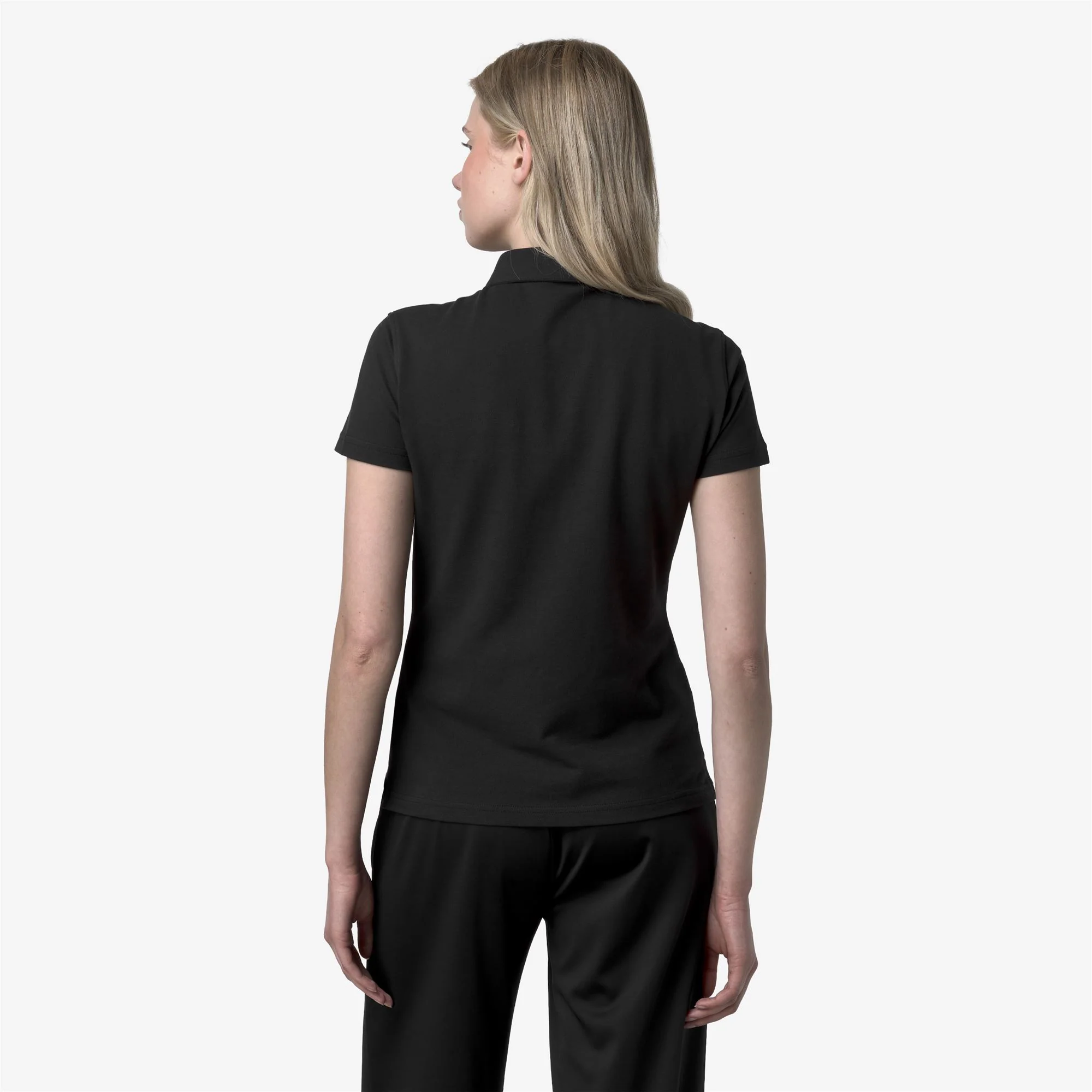 AMEDEA PIQUE SLIM - Polo Shirts - Polo - Woman - BLACK PURE - Image 5