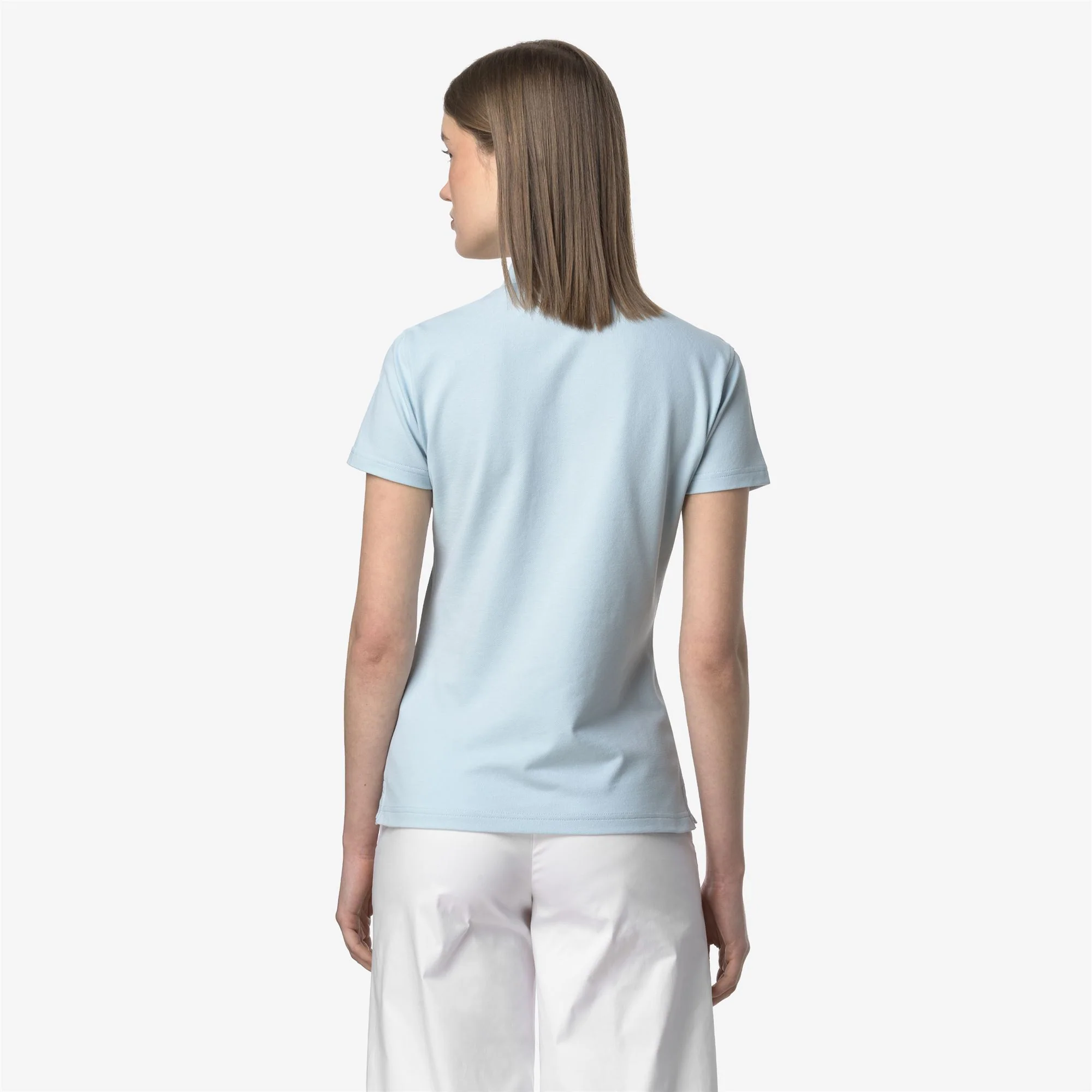 AMEDEA PIQUE SLIM - Polo Shirts - Polo - Woman - BLUE BABY - Image 5