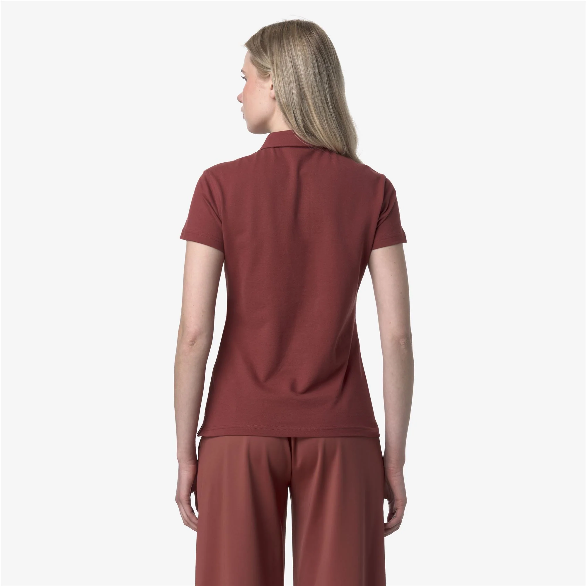 AMEDEA PIQUE SLIM - Polo Shirts - Polo - Woman - RED BROWNISH - Image 5