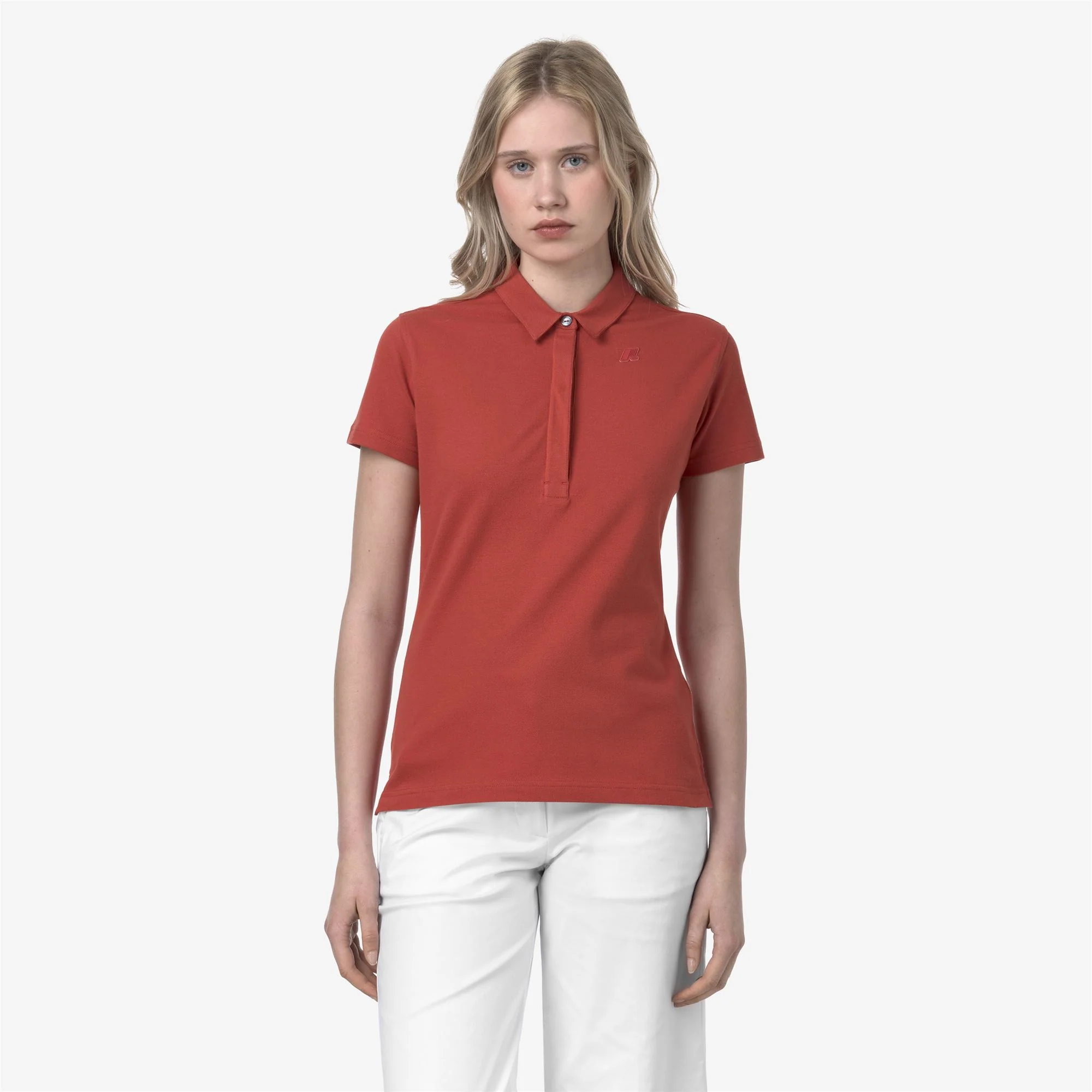 AMEDEA PIQUE SLIM - Polo Shirts - Polo - Woman - RED JASPER - Image 3