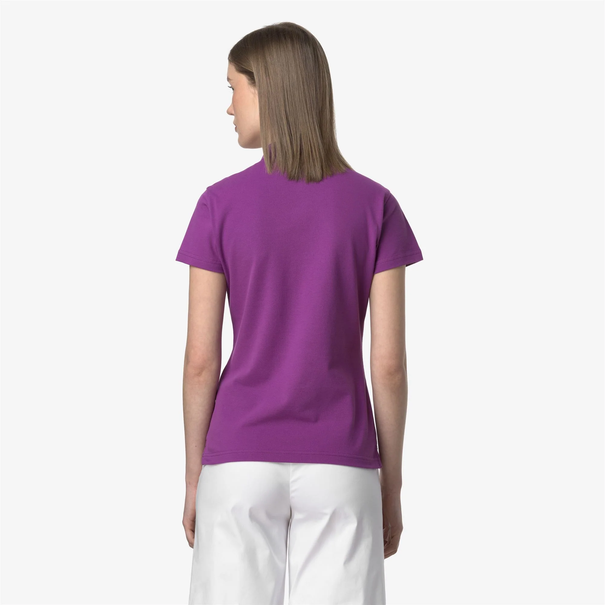 AMEDEA PIQUE SLIM - Polo Shirts - Polo - Woman - VIOLET - Image 5
