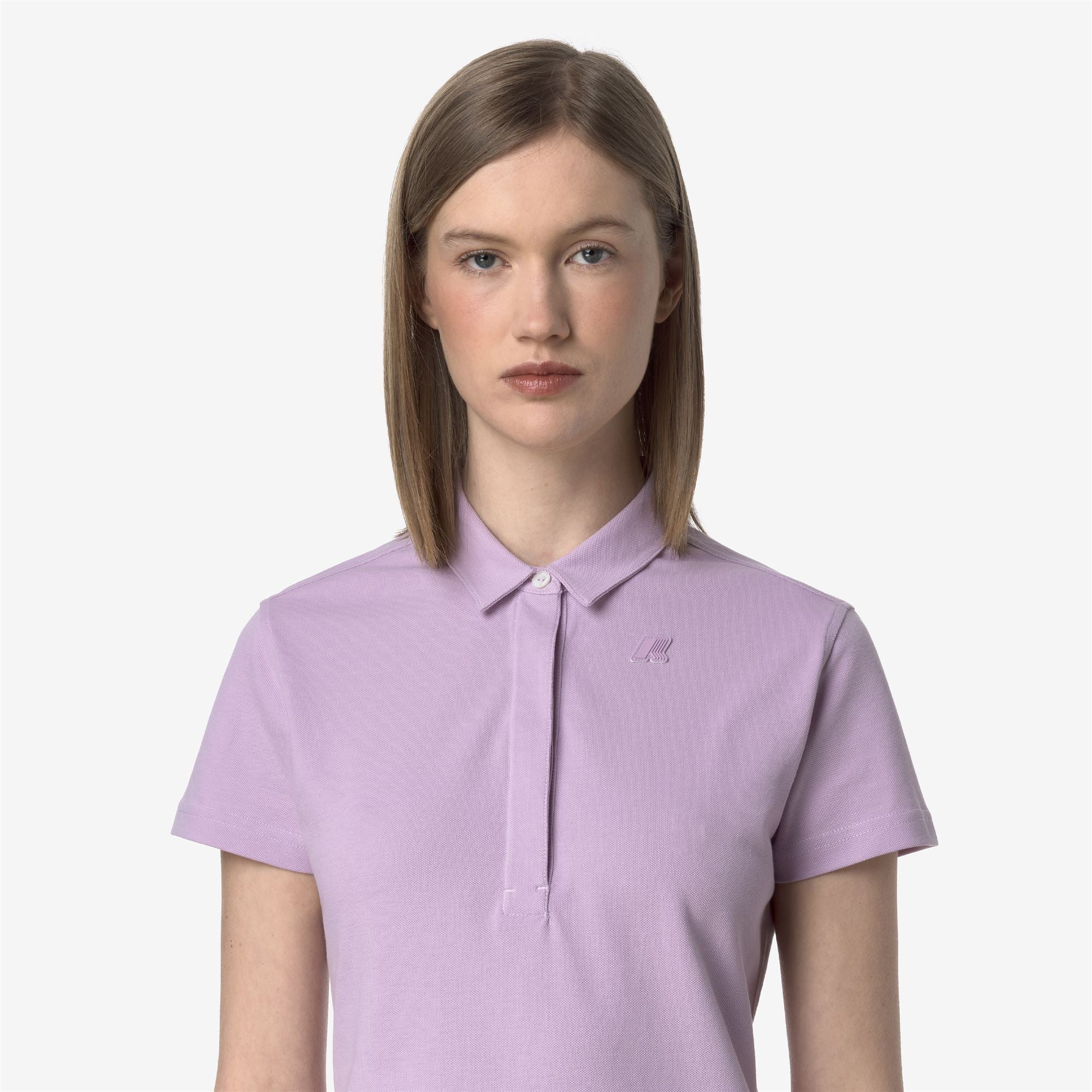 AMEDEA PIQUE SLIM - Polo Shirts - Polo - Woman - VIOLET LT LILAC - Image 2