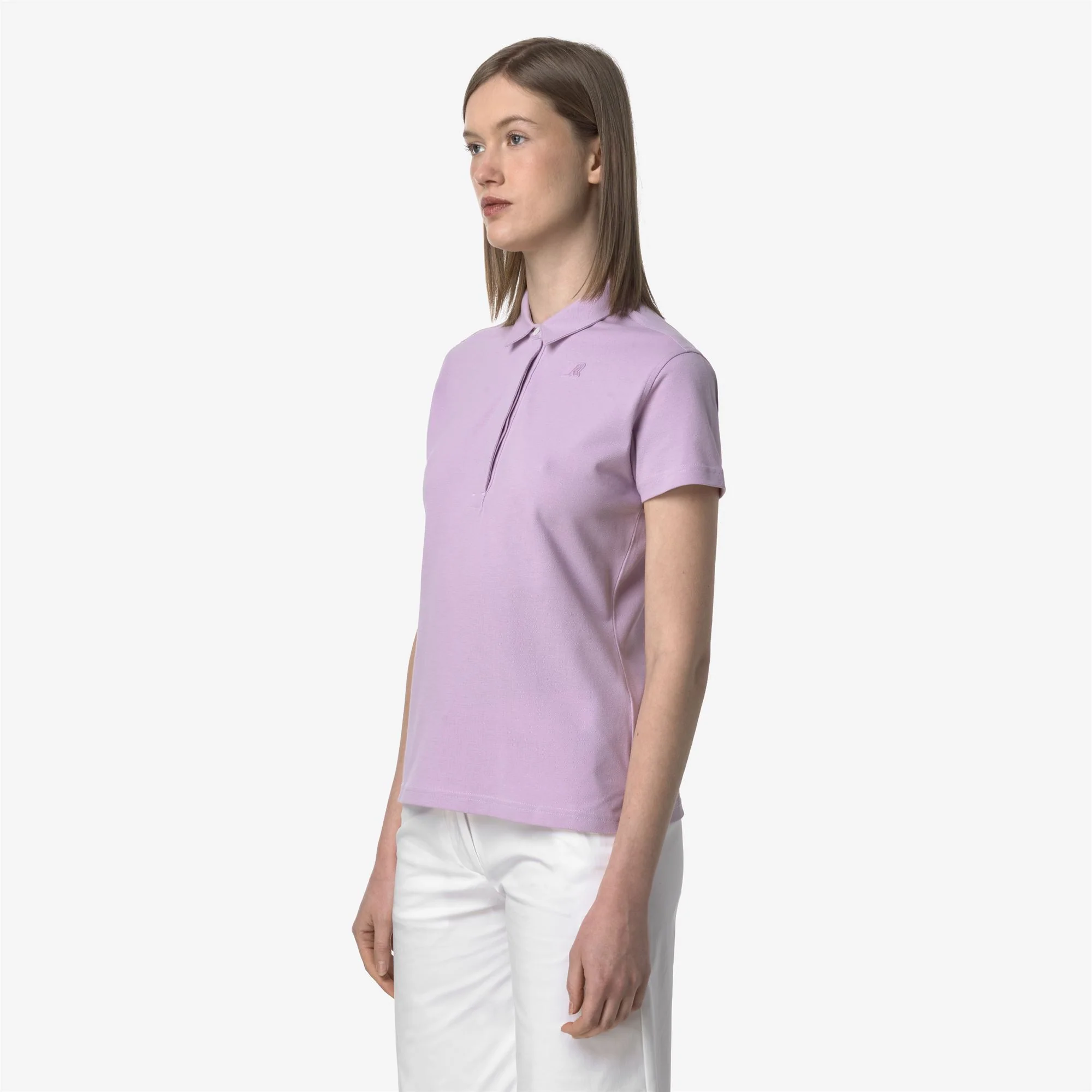 AMEDEA PIQUE SLIM - Polo Shirts - Polo - Woman - VIOLET LT LILAC - Image 4